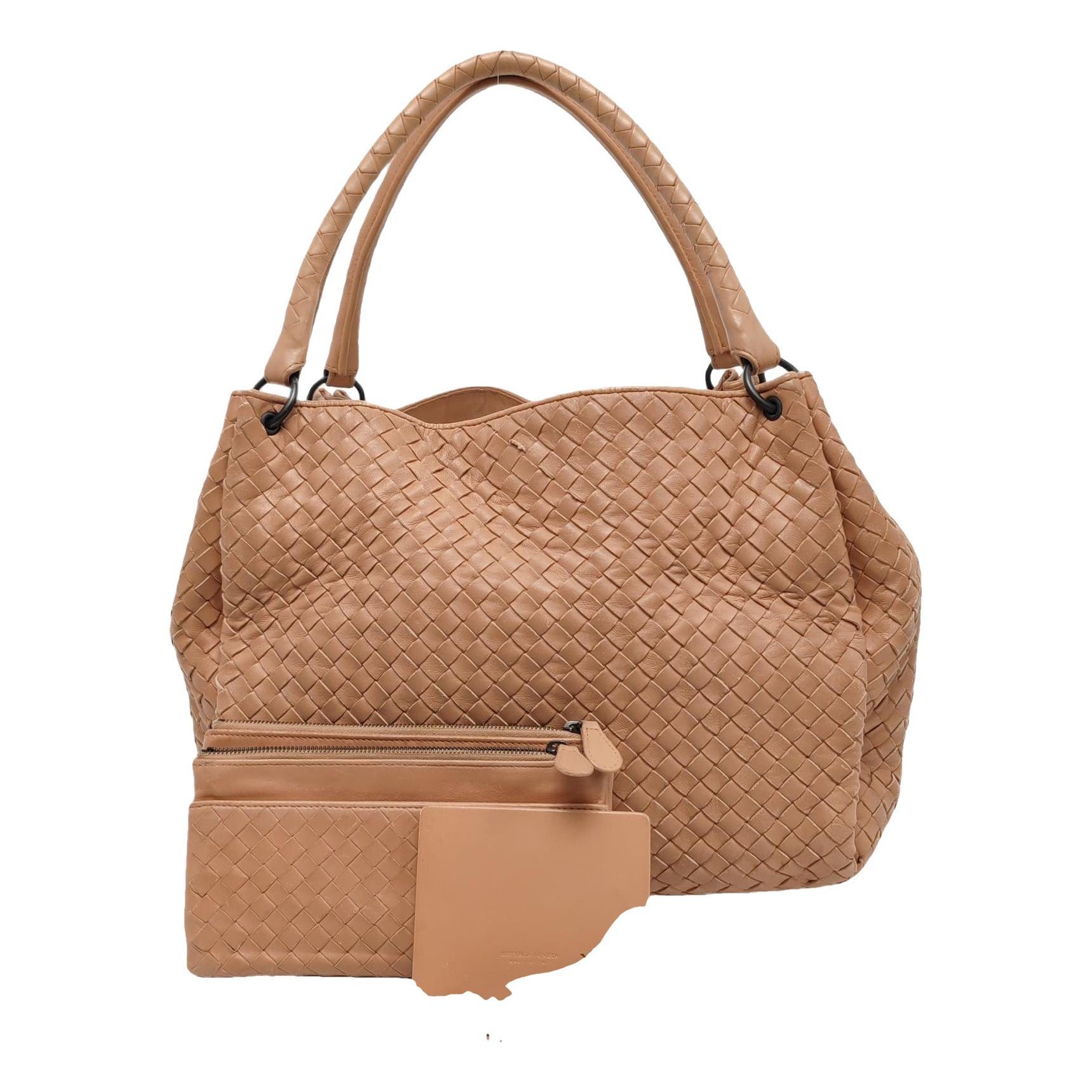 Parachute leather handbag