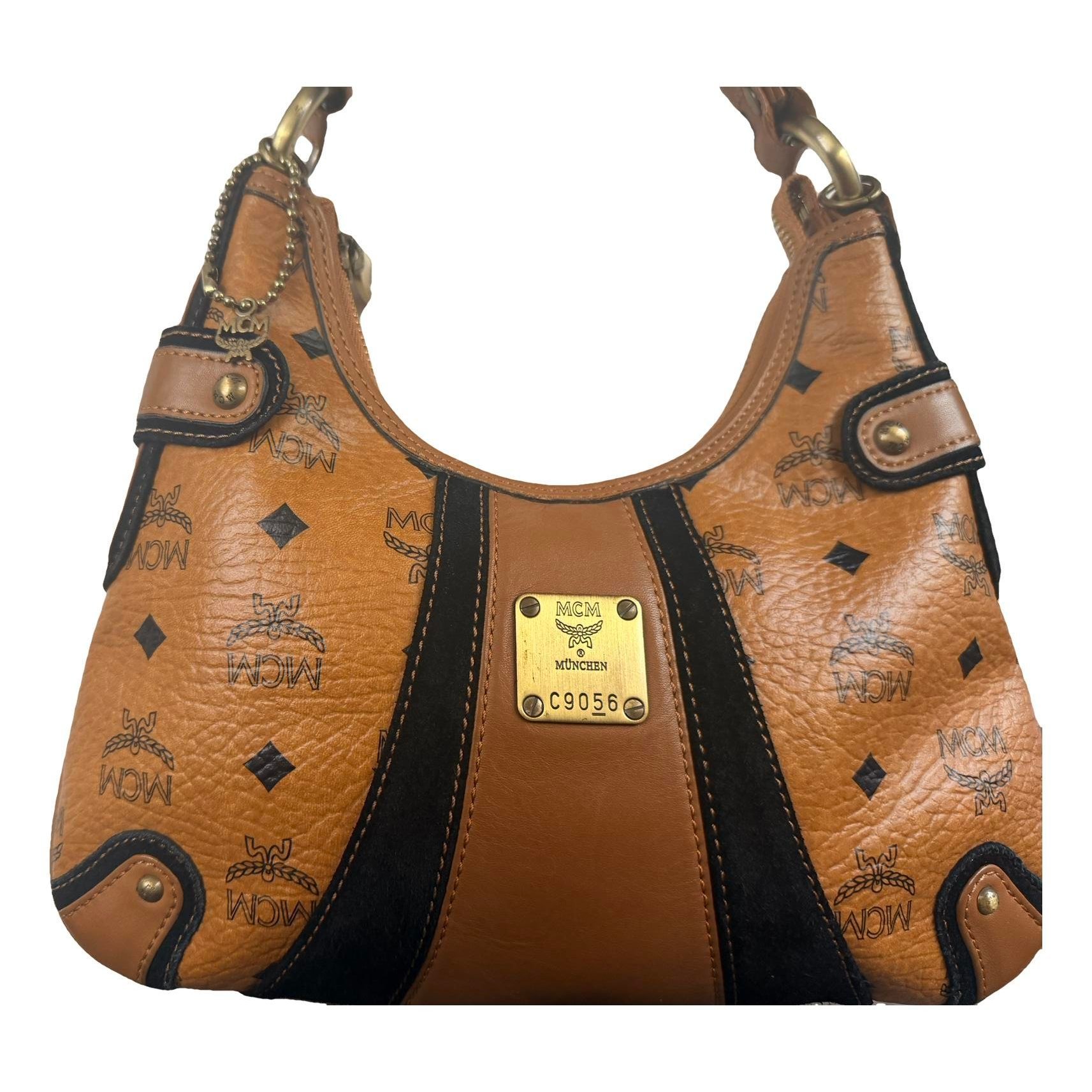 Patent leather handbag