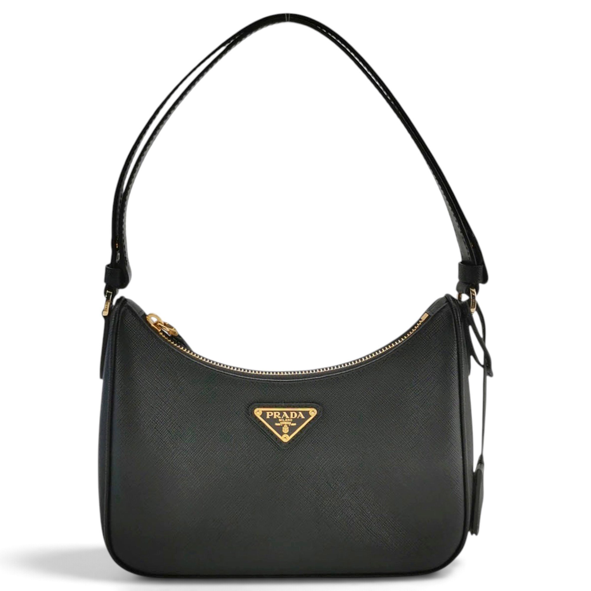 Re-edition leather handbag