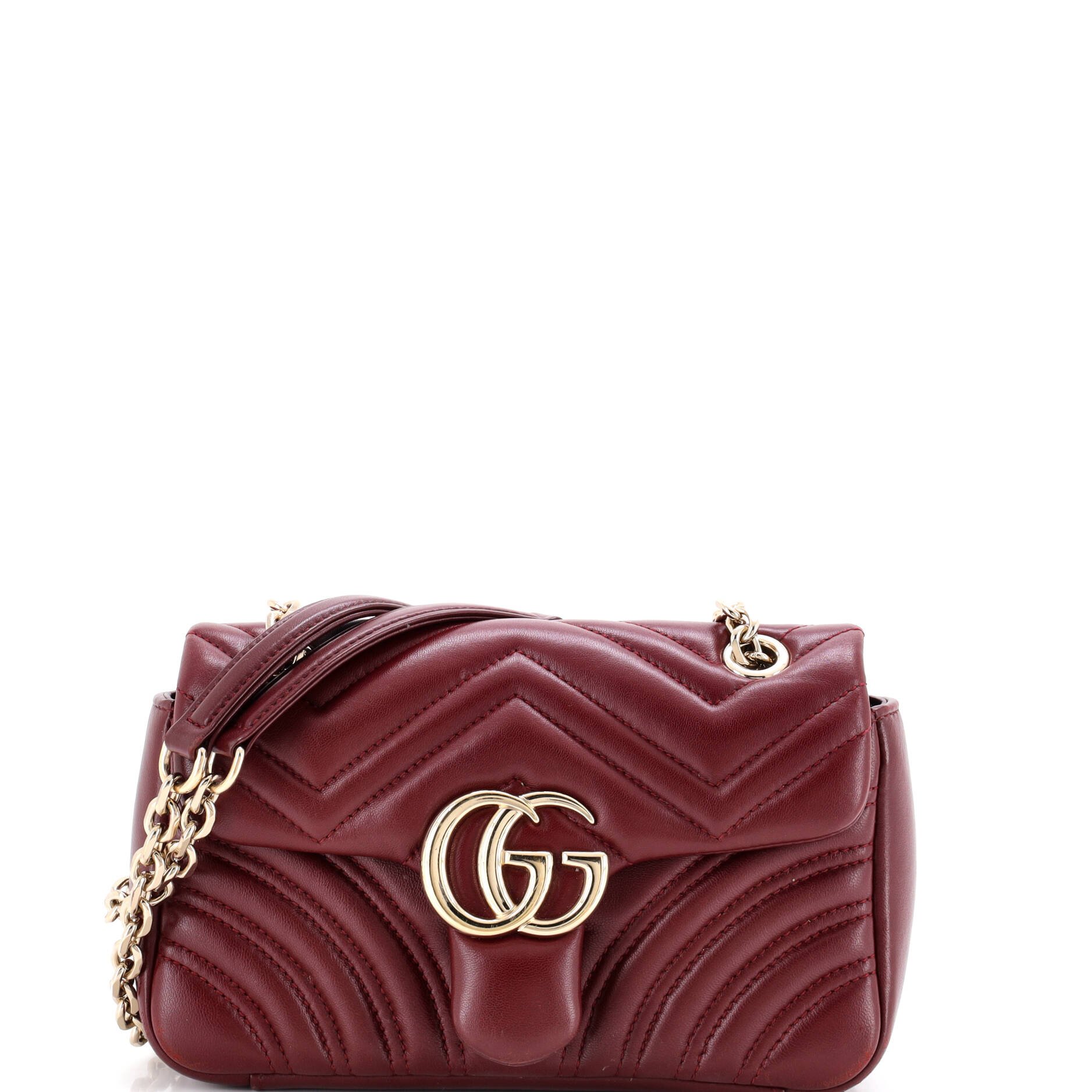 GG Marmont NM Flap Bag Matelasse Leather Small