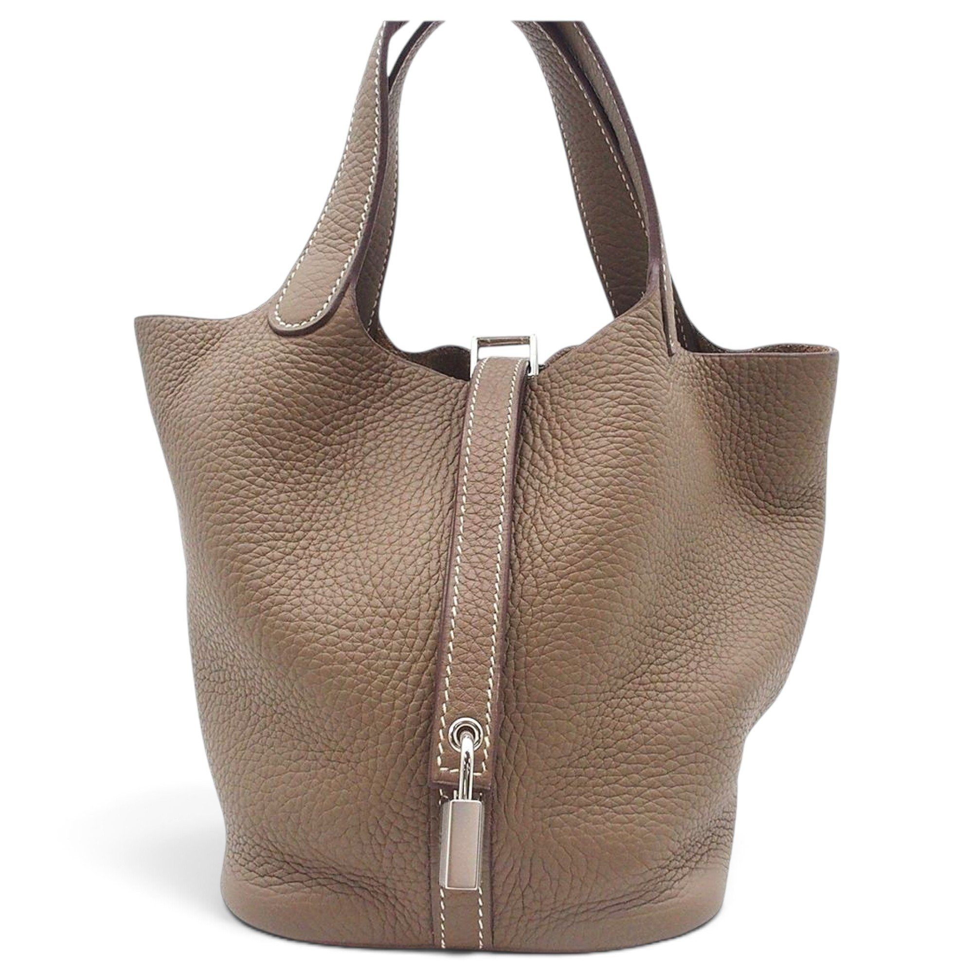 Picotin leather handbag
