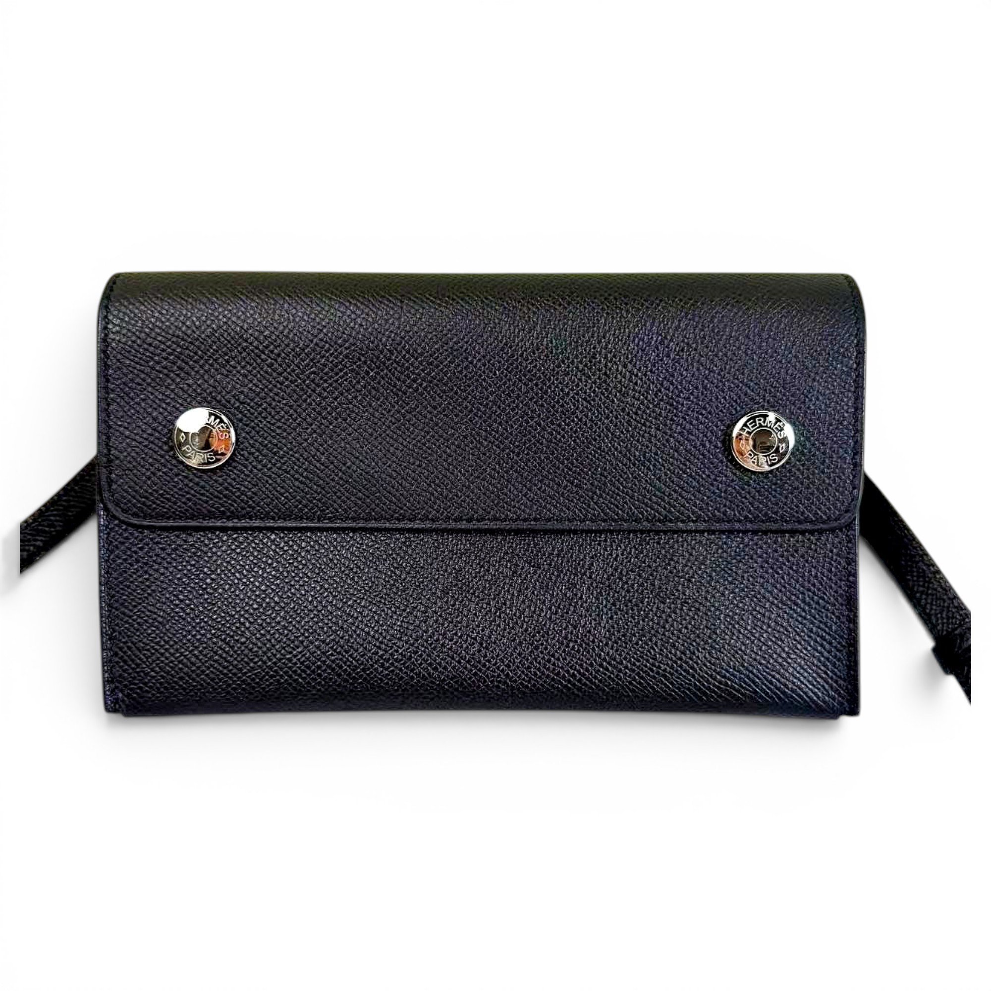 Hermesnap leather handbag