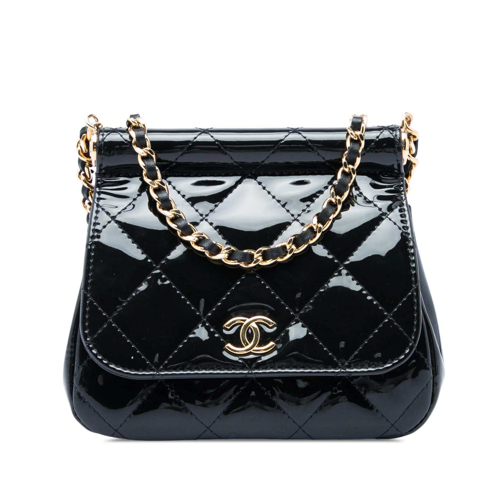 Patent leather handbag