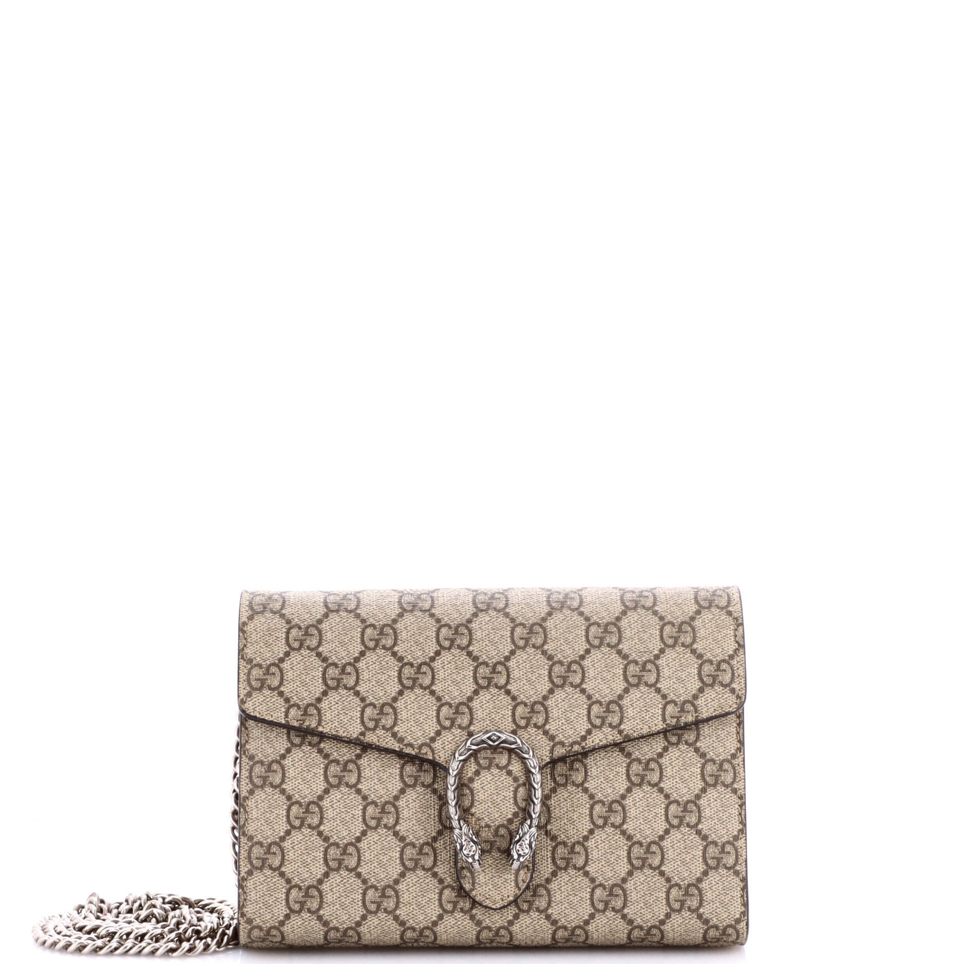 Dionysus Chain Wallet GG Coated Canvas Small