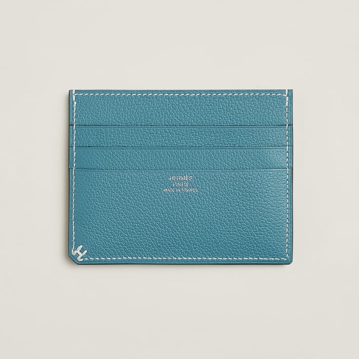 New Bleu Jean H Sellier Card Holder