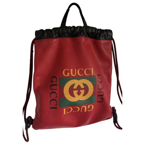 Leather backpack