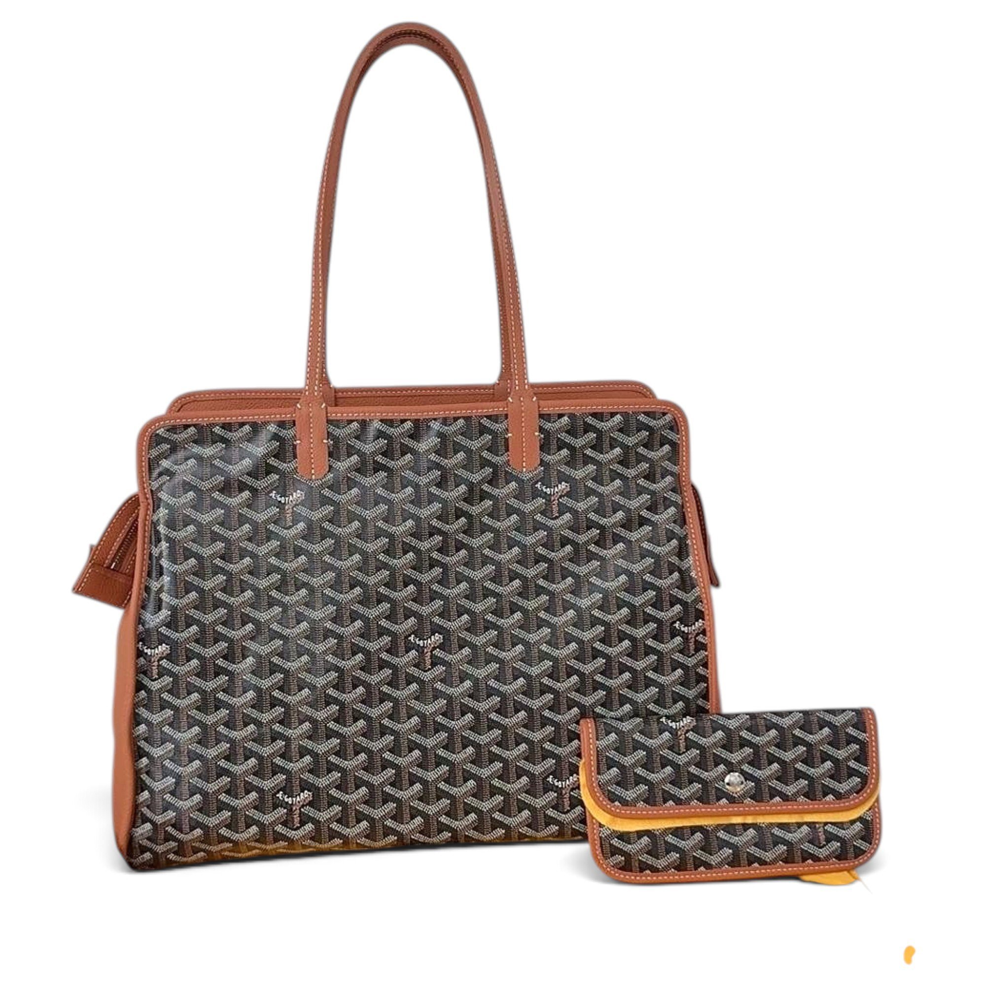Goyard Hardy leather tote