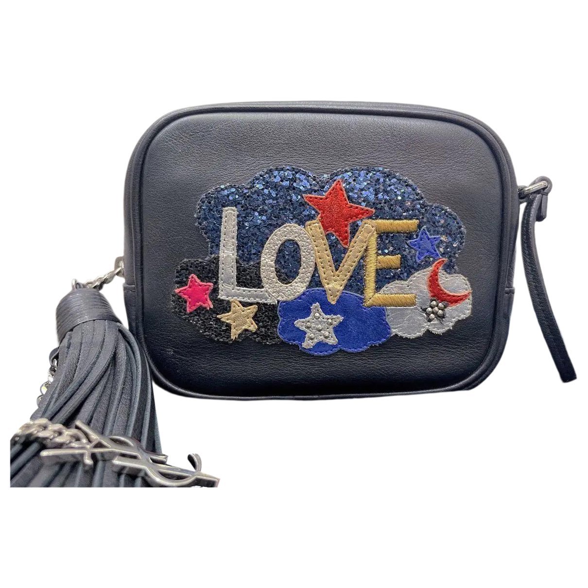 Blogger leather crossbody bag