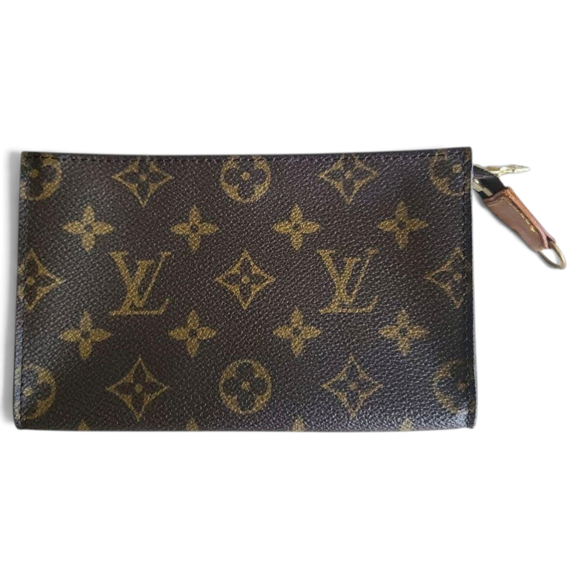 Leather clutch bag