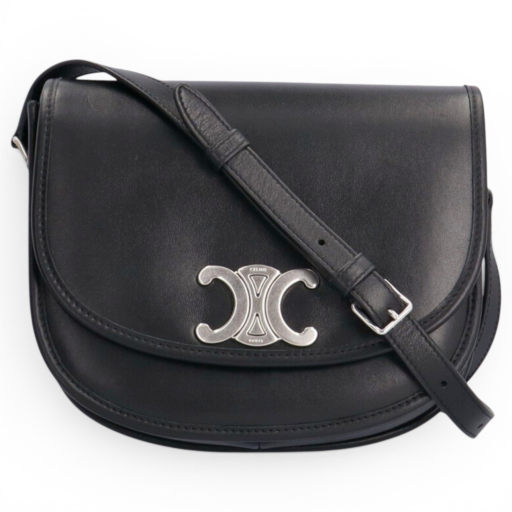 Triomphe leather crossbody bag