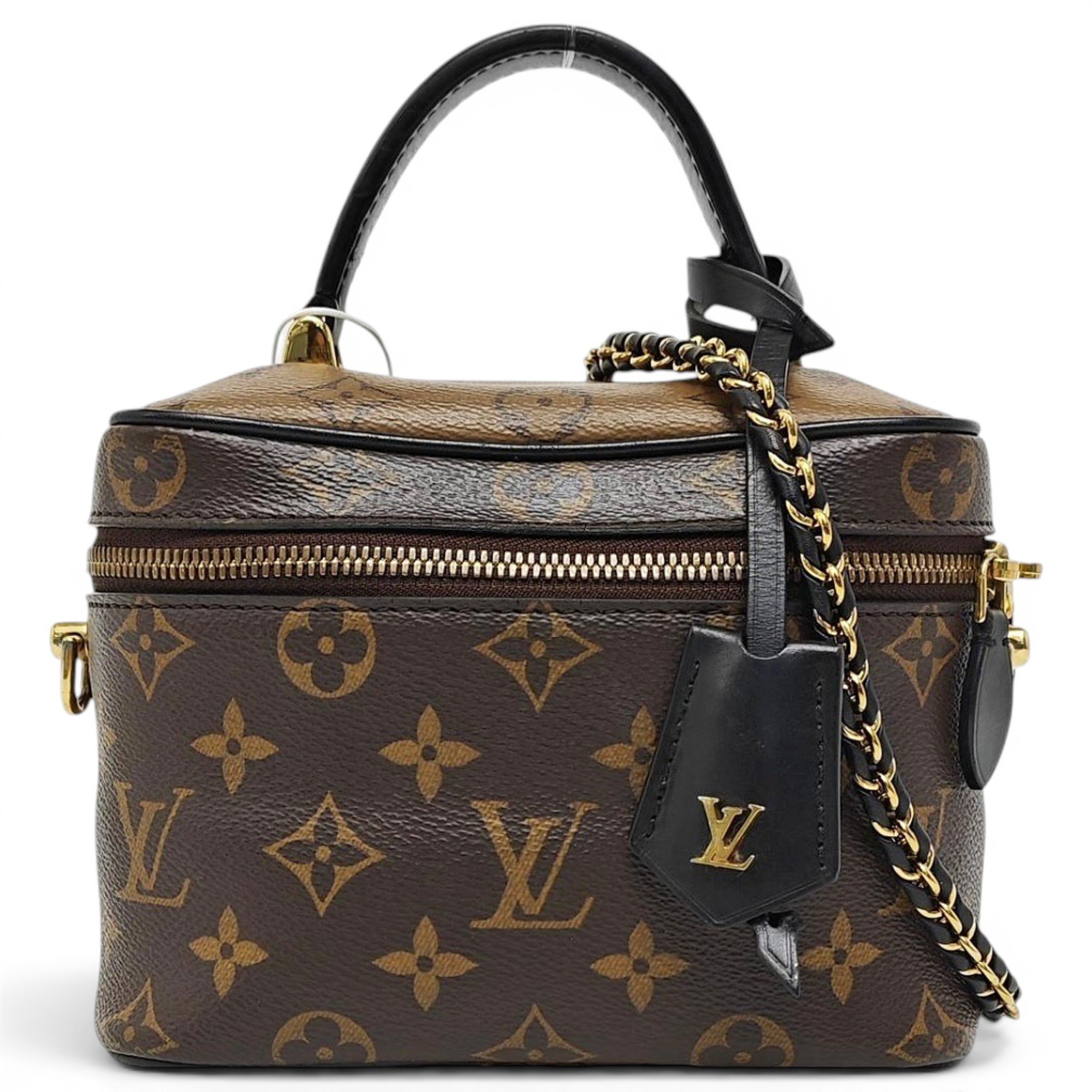 Vanity leather handbag