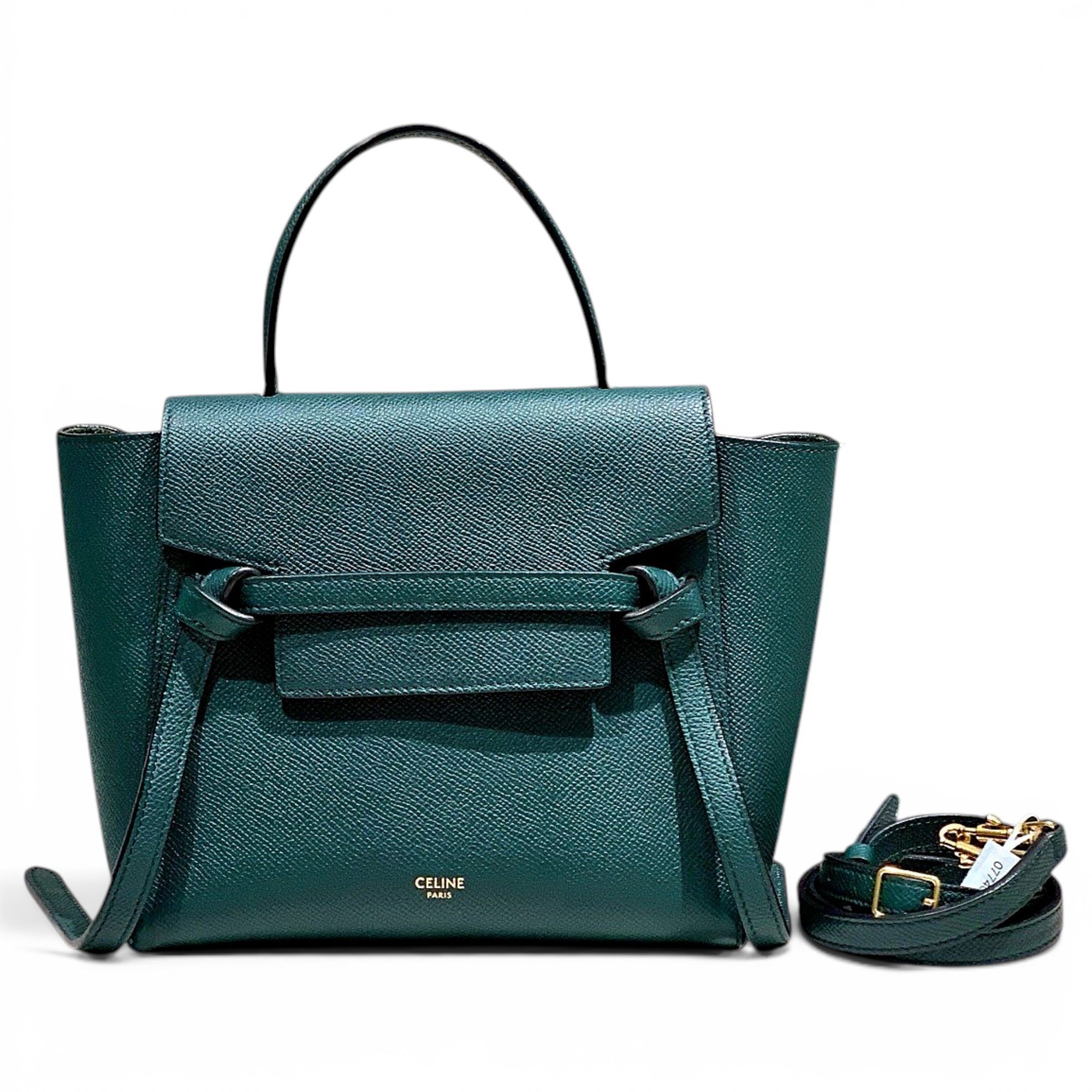 Belt leather handbag