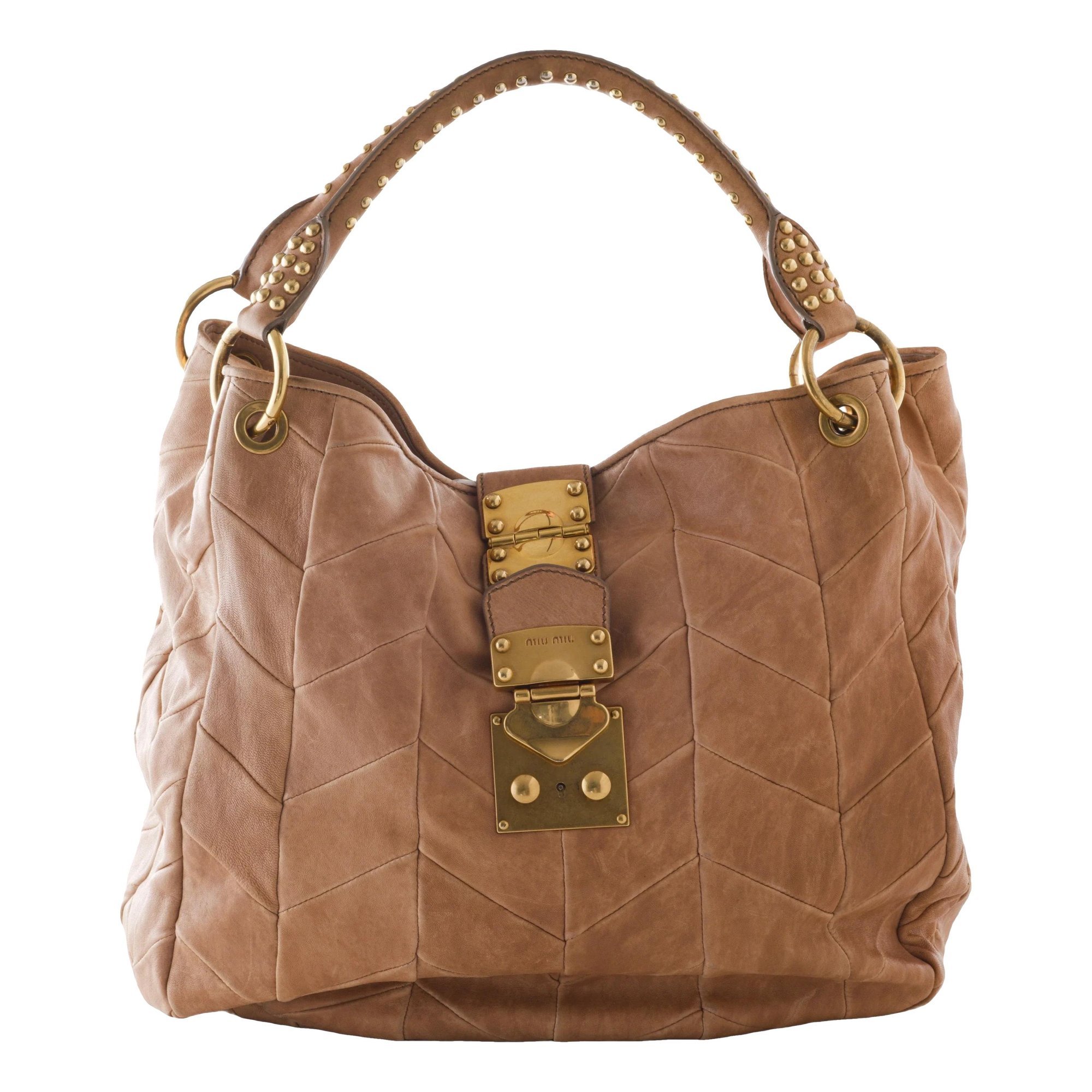 Matelassé leather bag