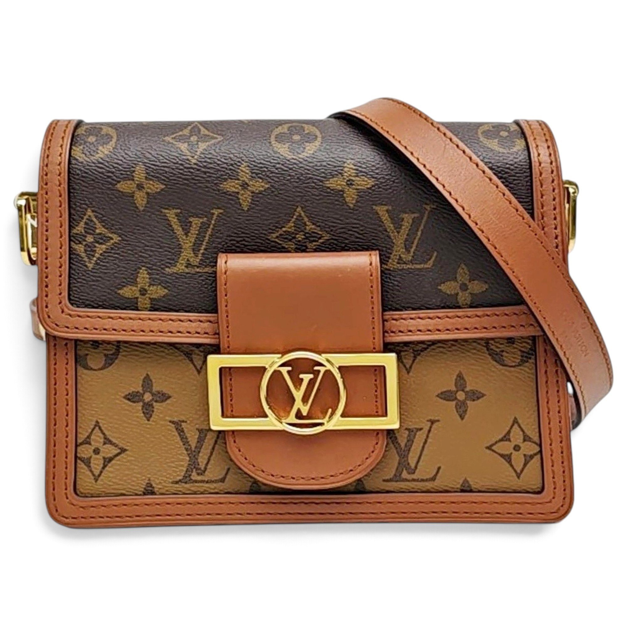 Dauphine leather handbag