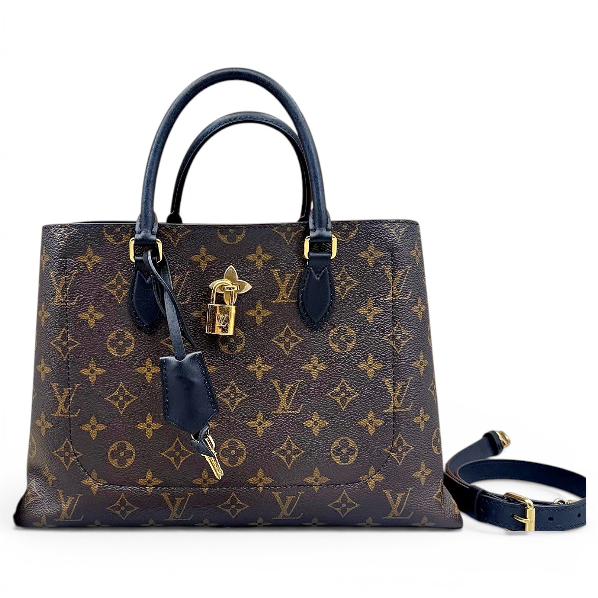 Flower Tote leather tote