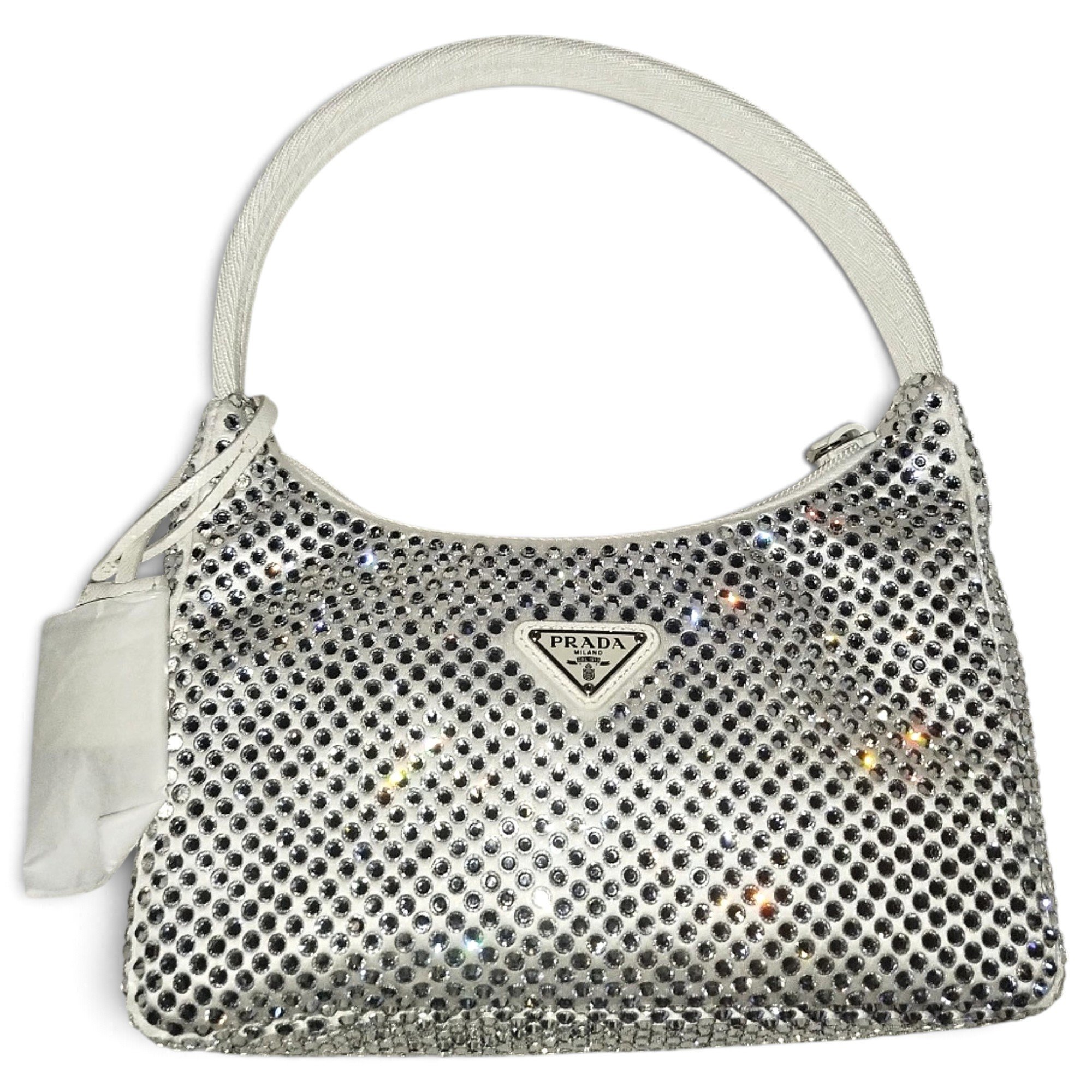 Re-edition silk clutch bag