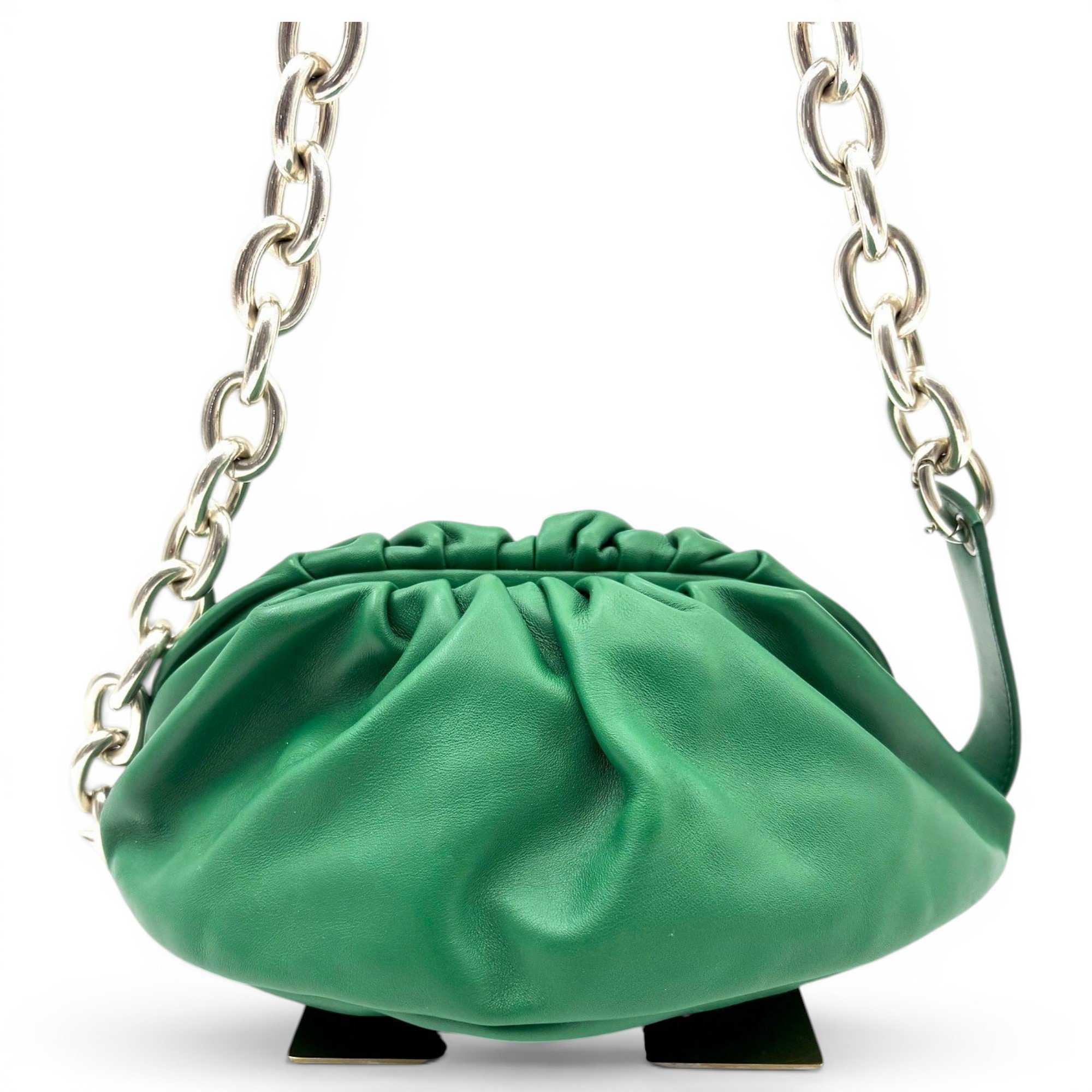 Chain Pouch leather handbag