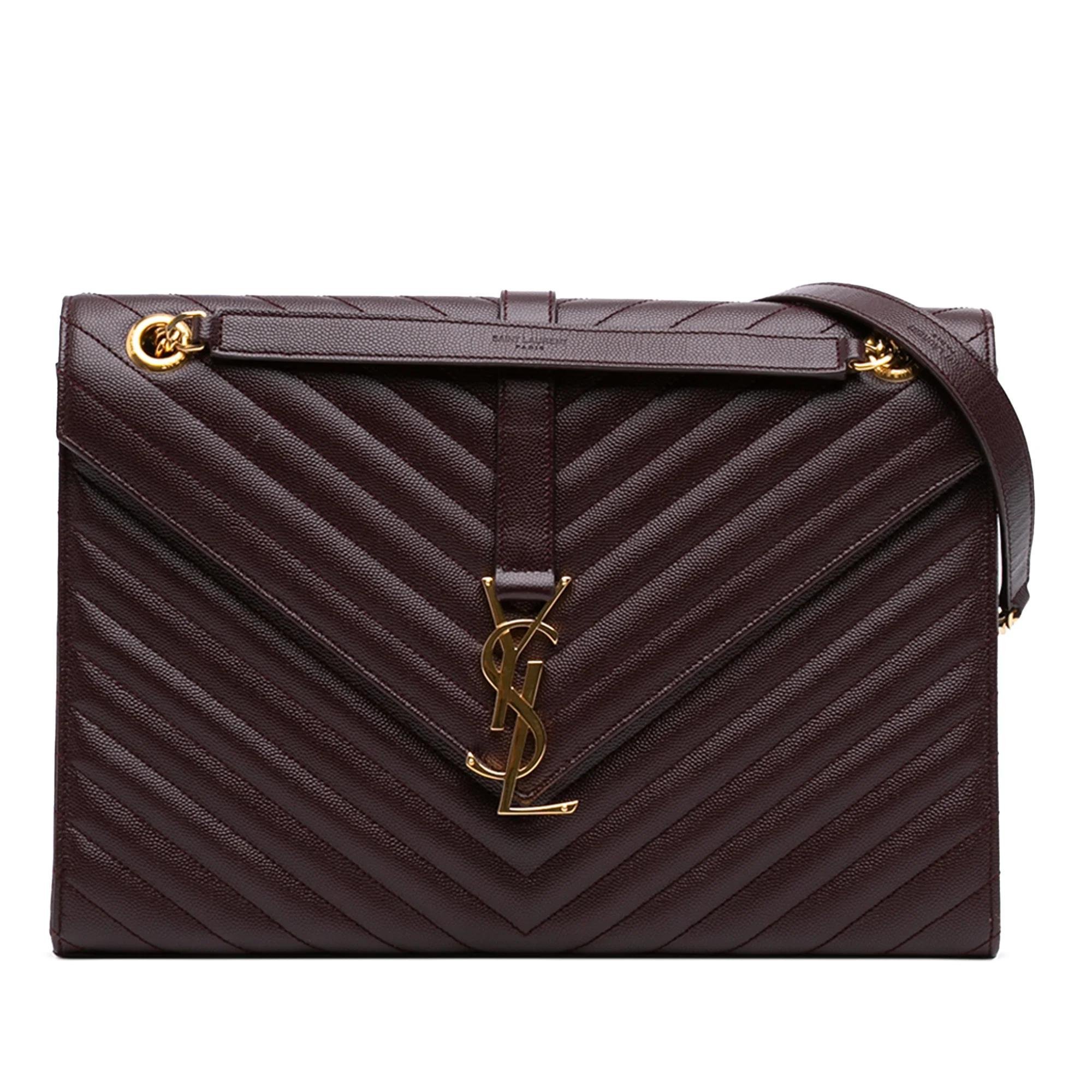 Envelope pony-style calfskin handbag