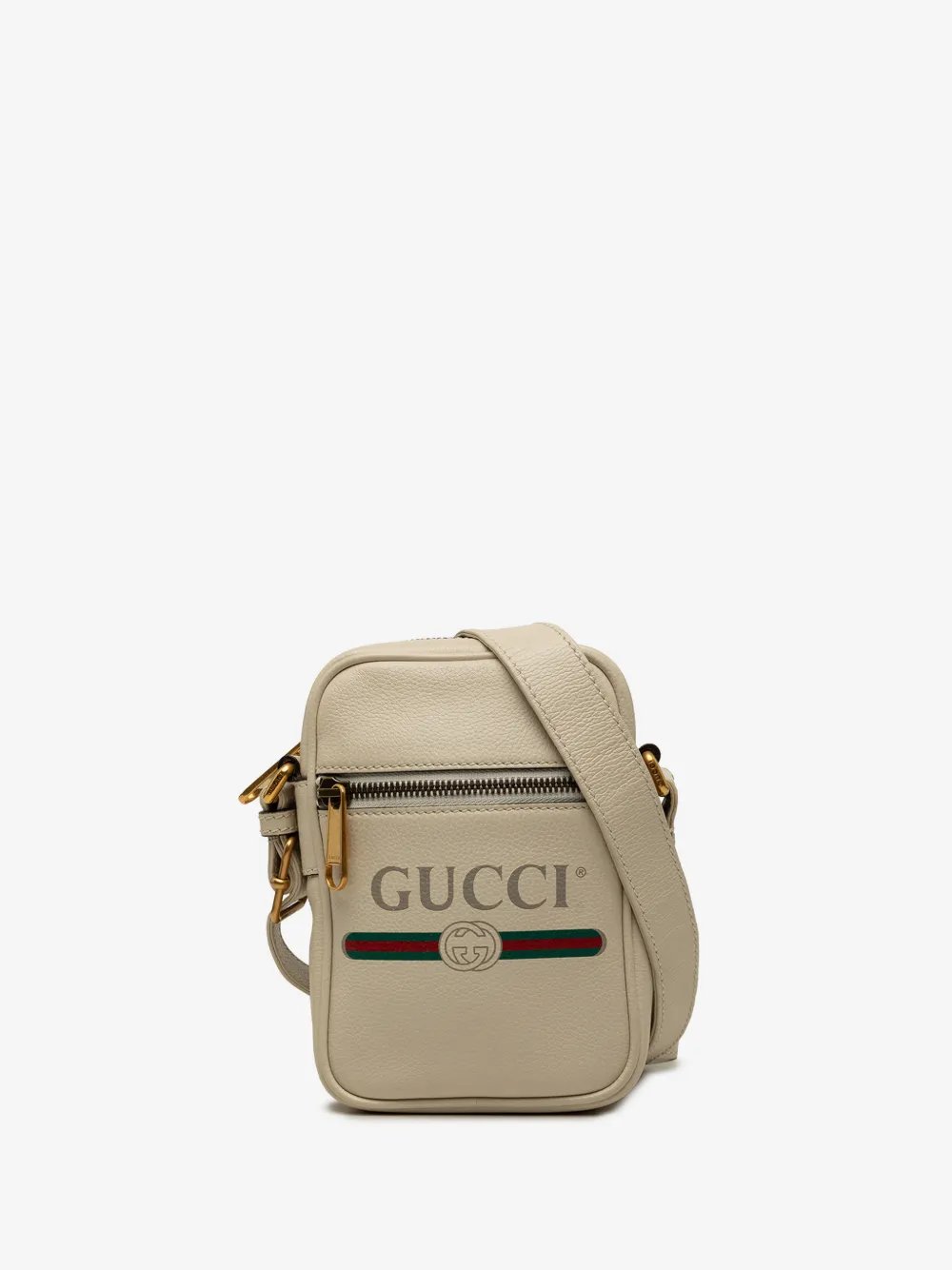 2000-2015 Mini Grained Calfskin Logo crossbody bag