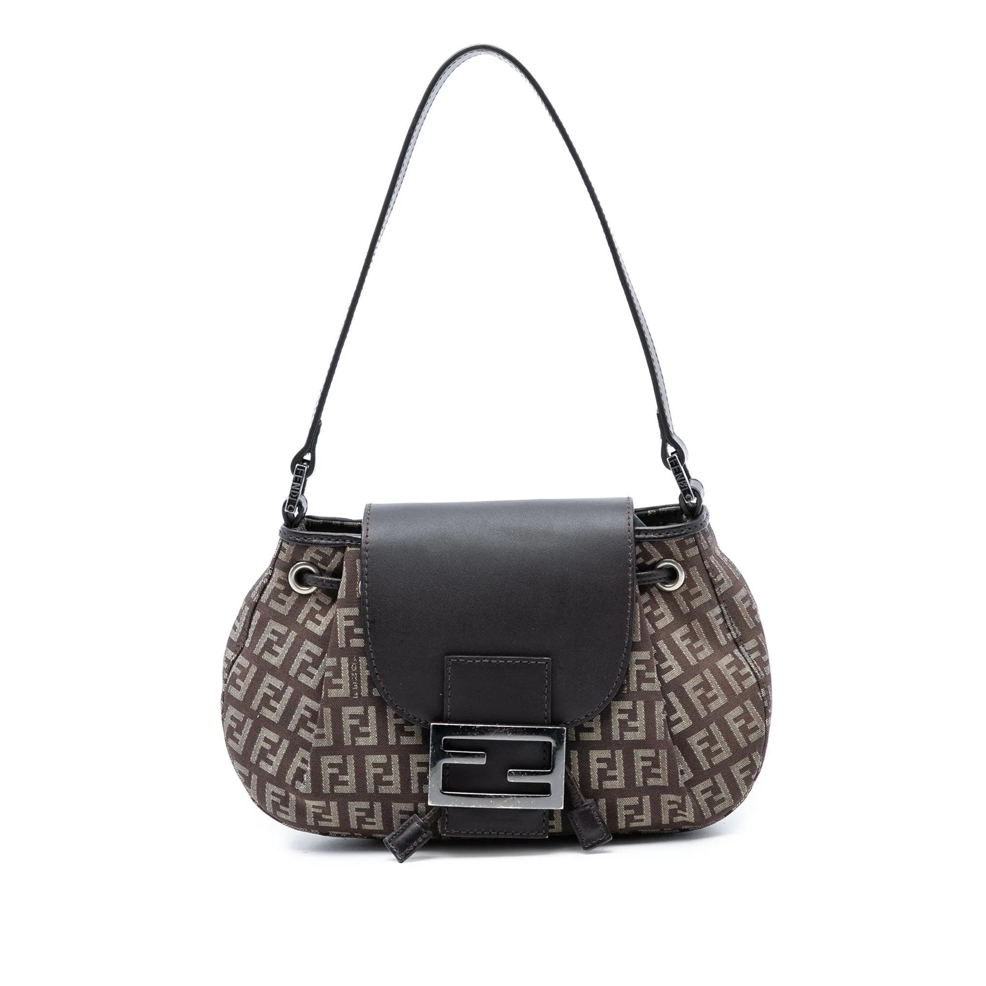 Pocket leather handbag