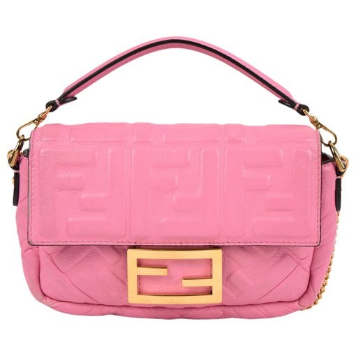 Baguette leather handbag