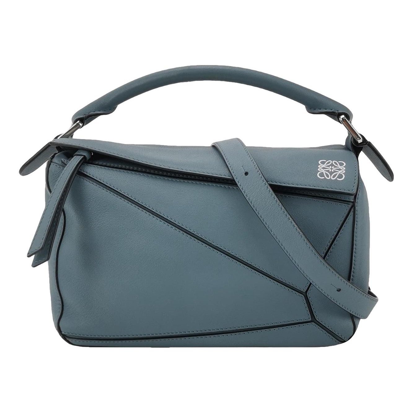 Puzzle leather handbag