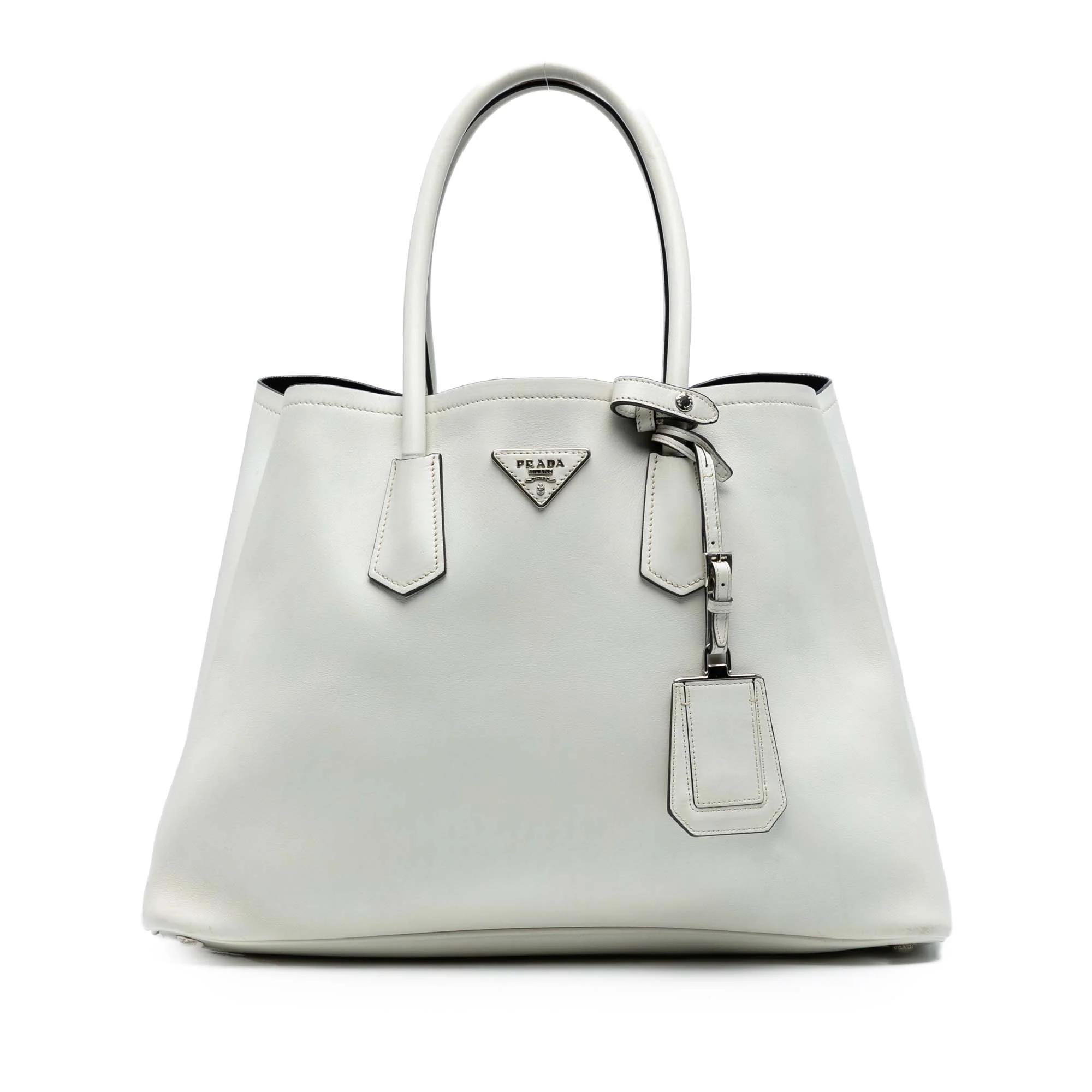 Double leather satchel