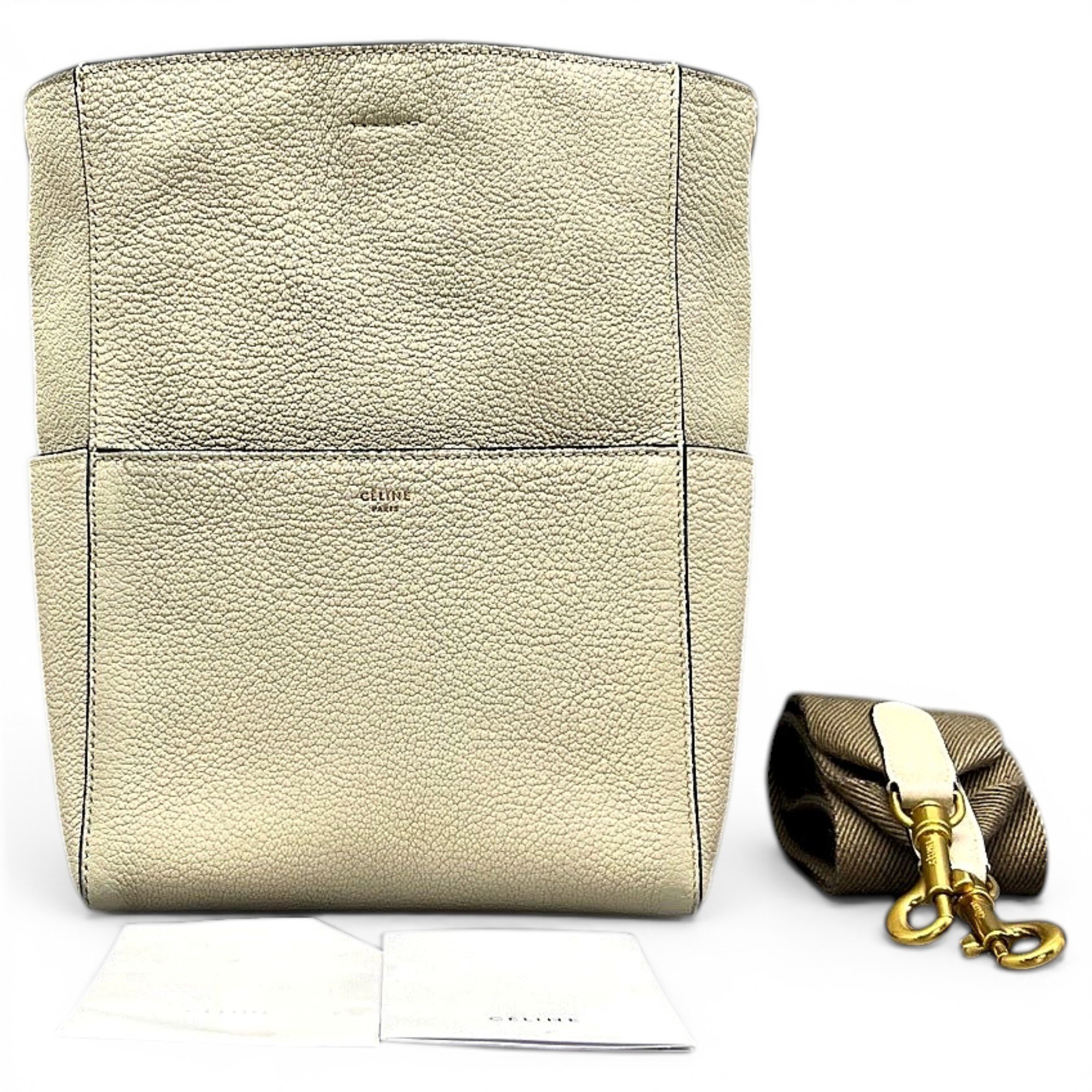 Seau Sangle leather handbag