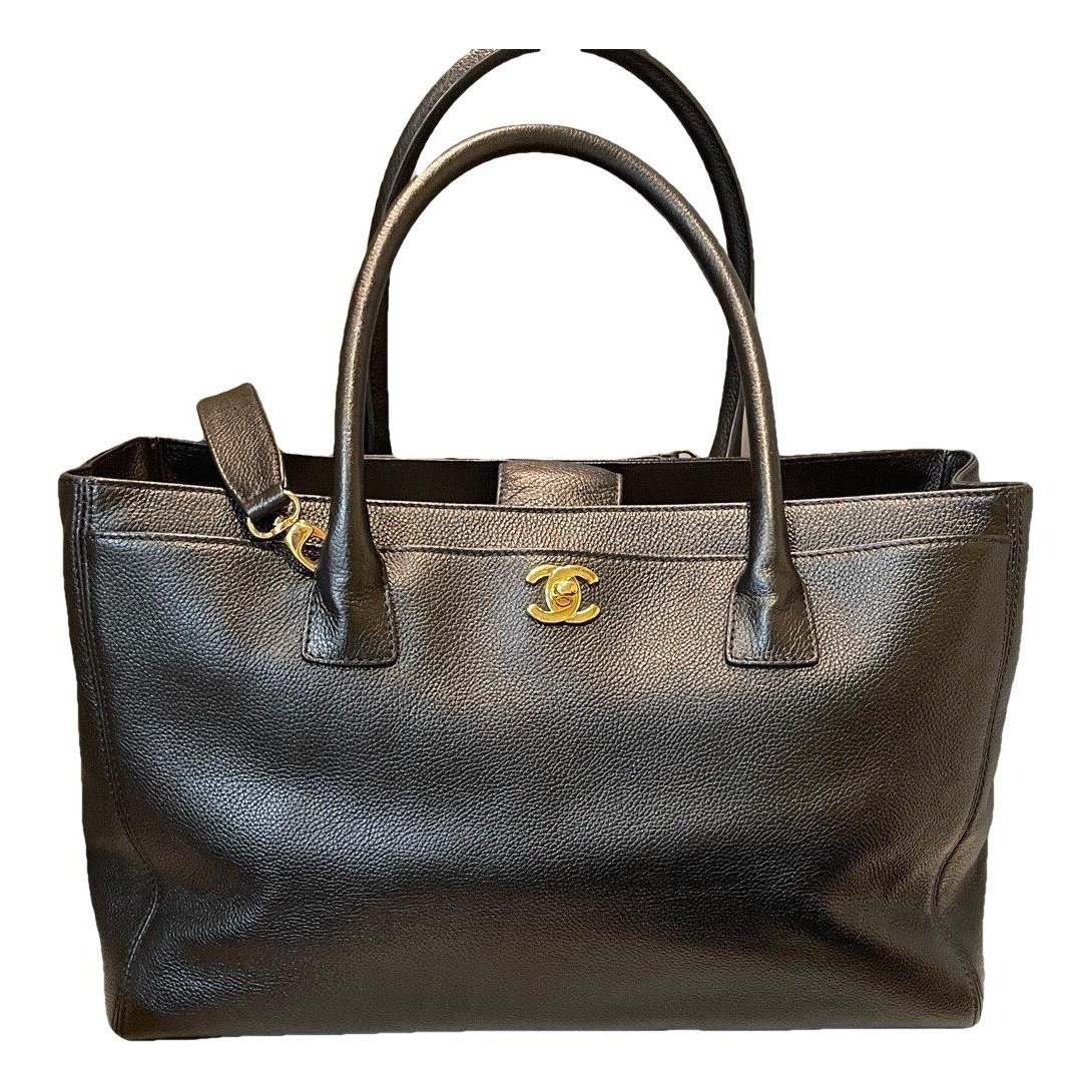 Executive leather tote