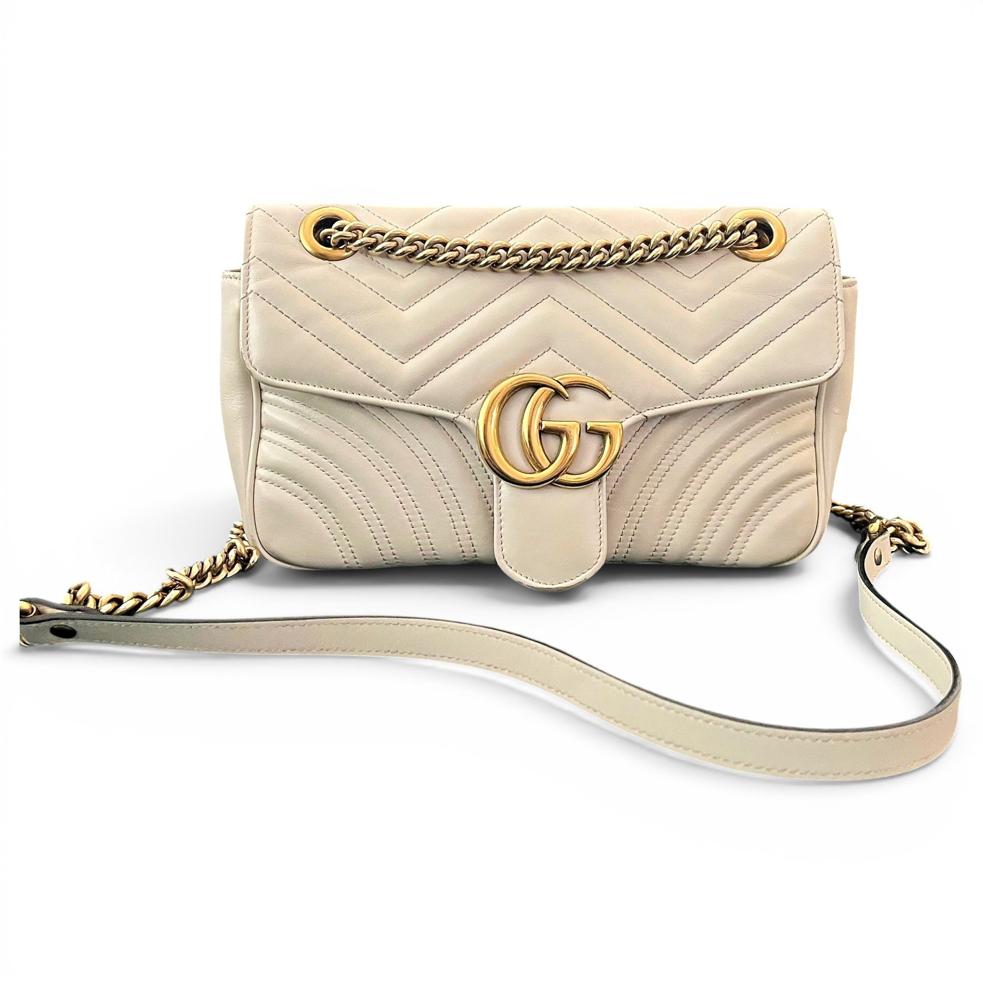 GG Marmont Flap leather crossbody bag