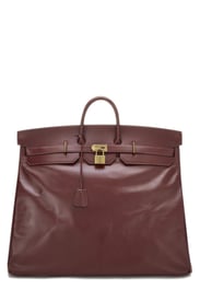 Hermès Rouge H Box Haut à Courroies "HAC" Birkin 60