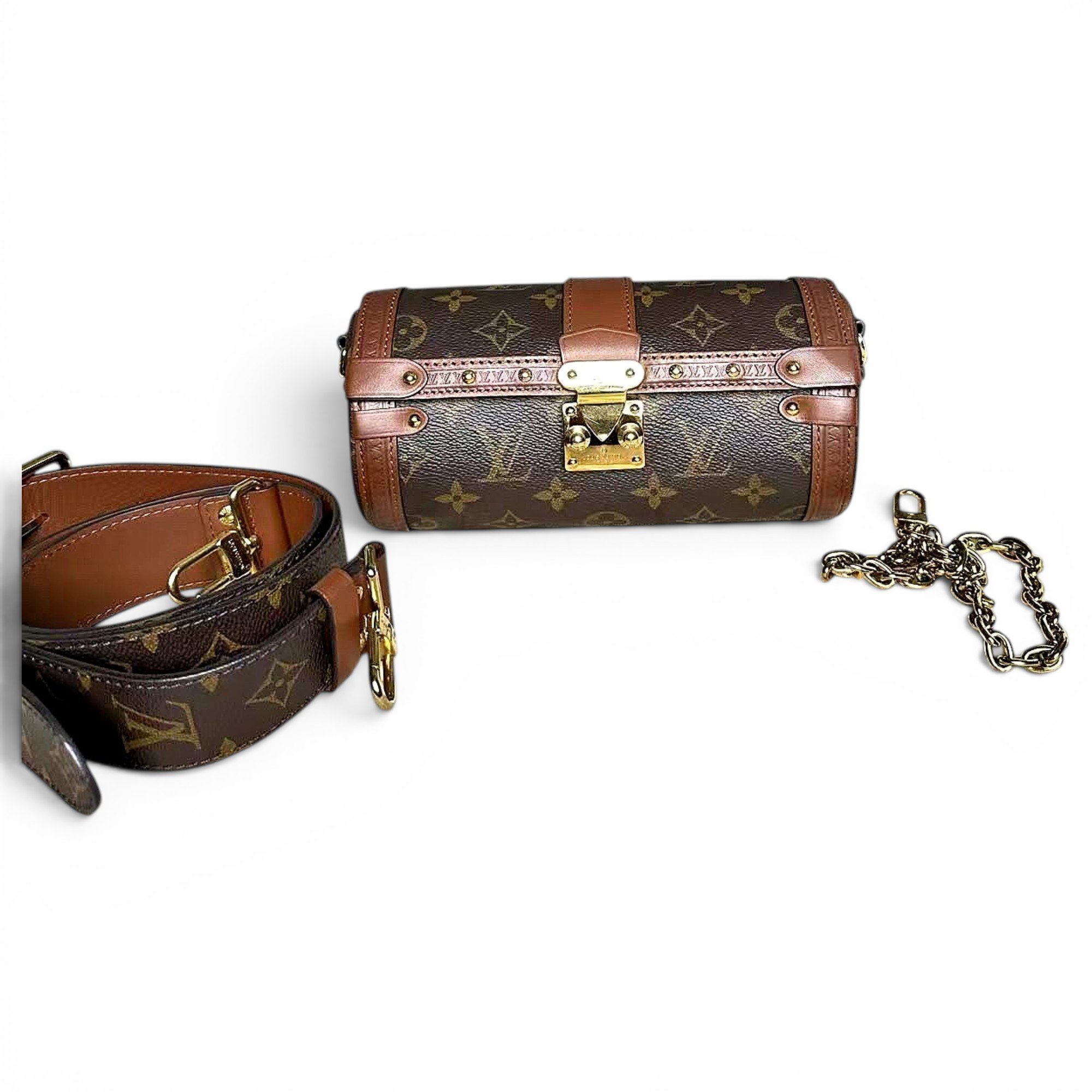 Papillon Trunk leather handbag