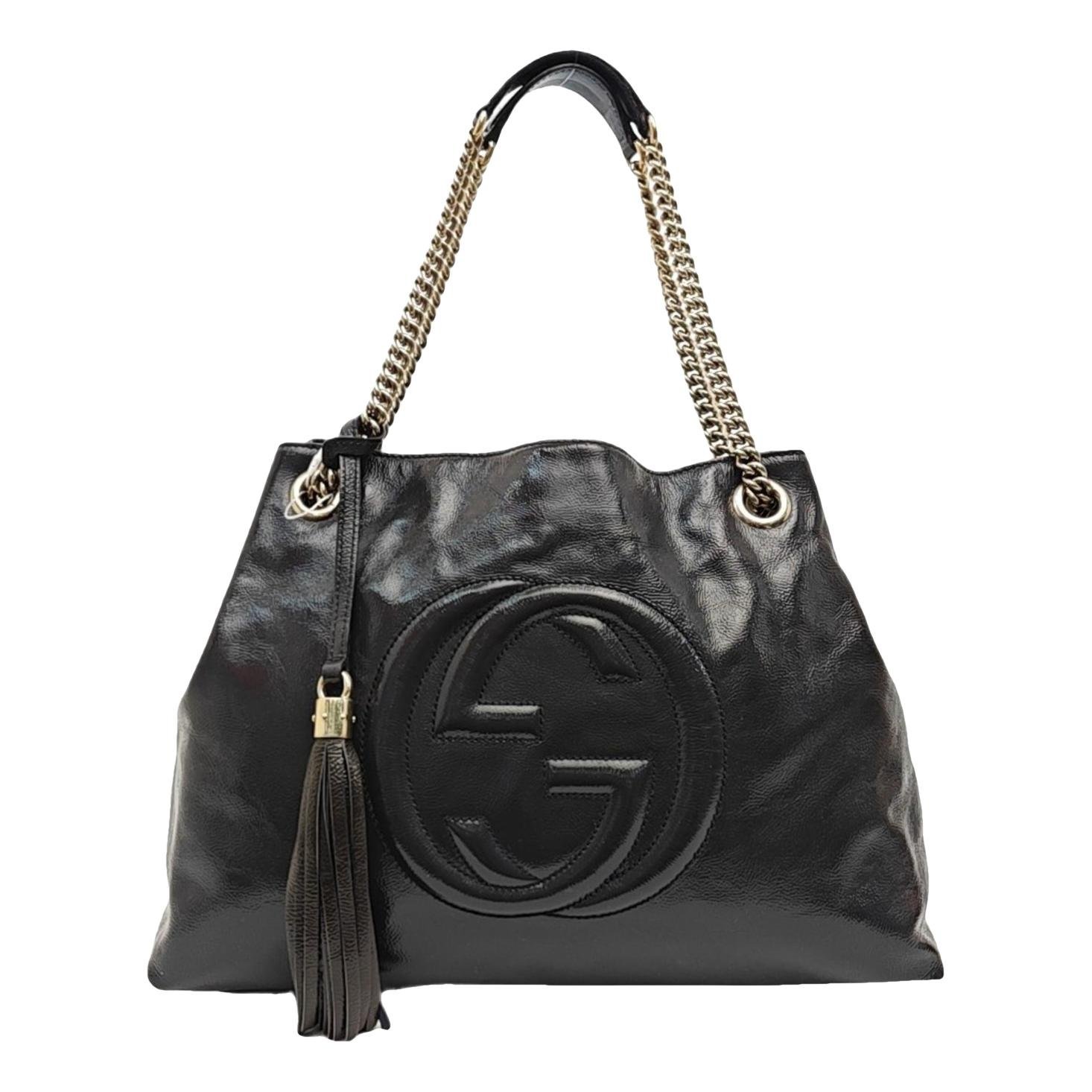 Soho patent leather handbag