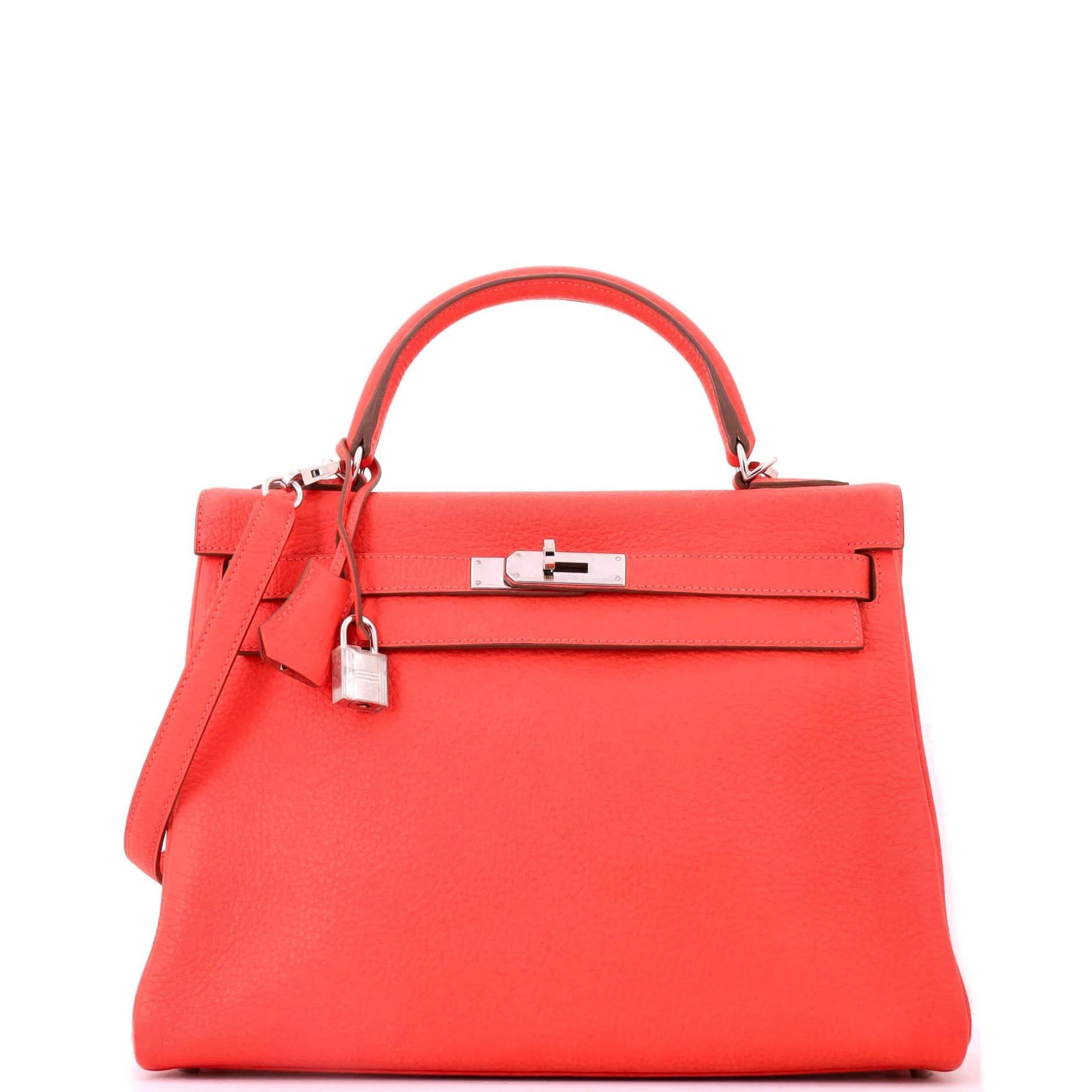 Kelly 32 leather handbag