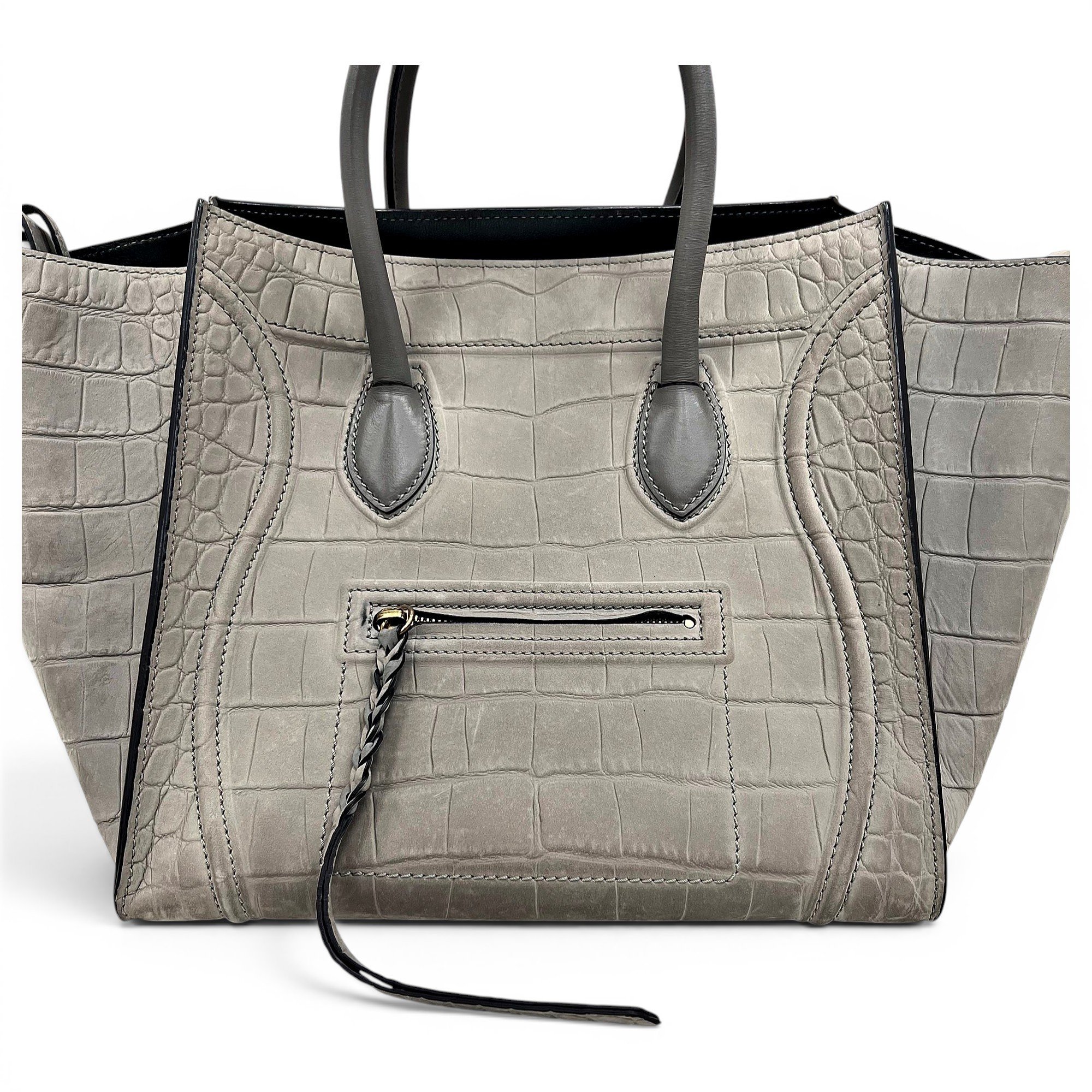 Celine Luggage Phantom leather handbag