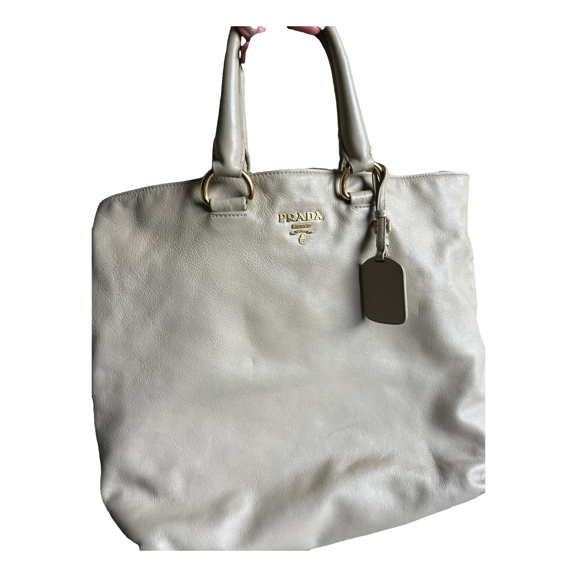 Leather tote