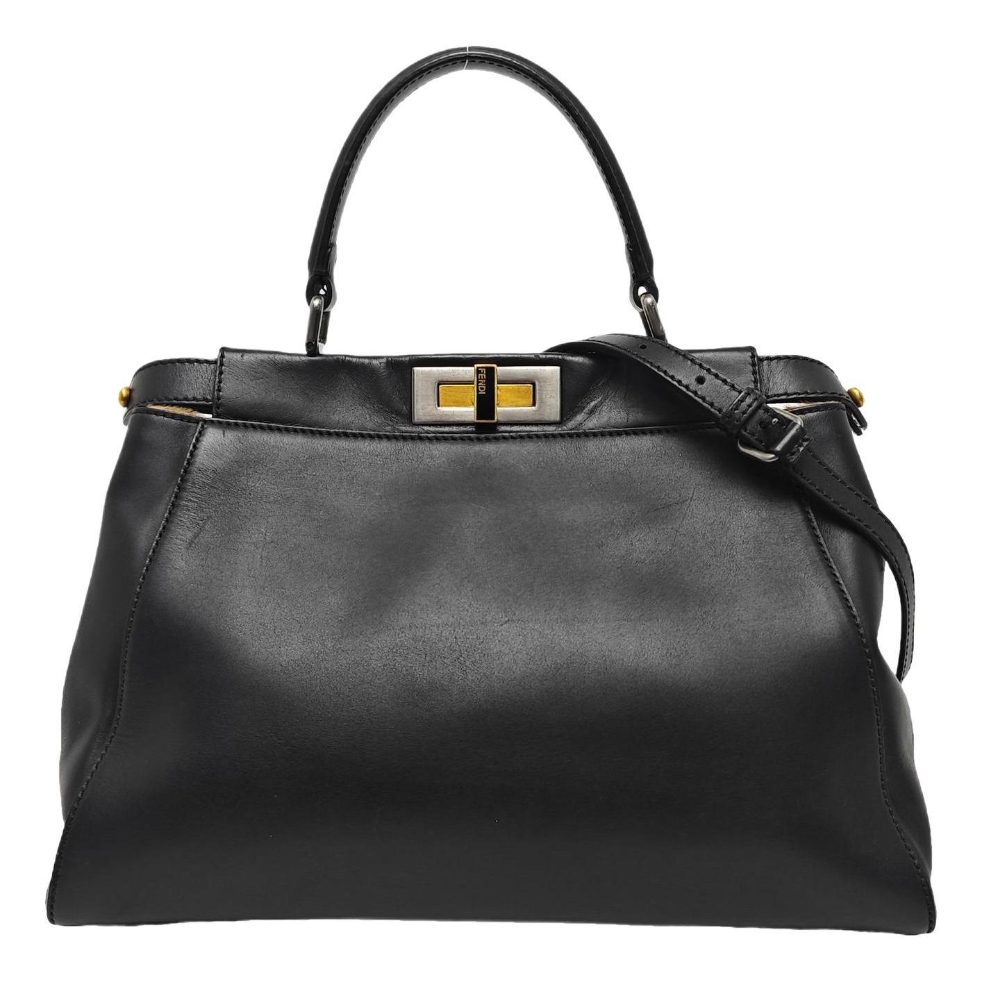 Peekaboo leather handbag