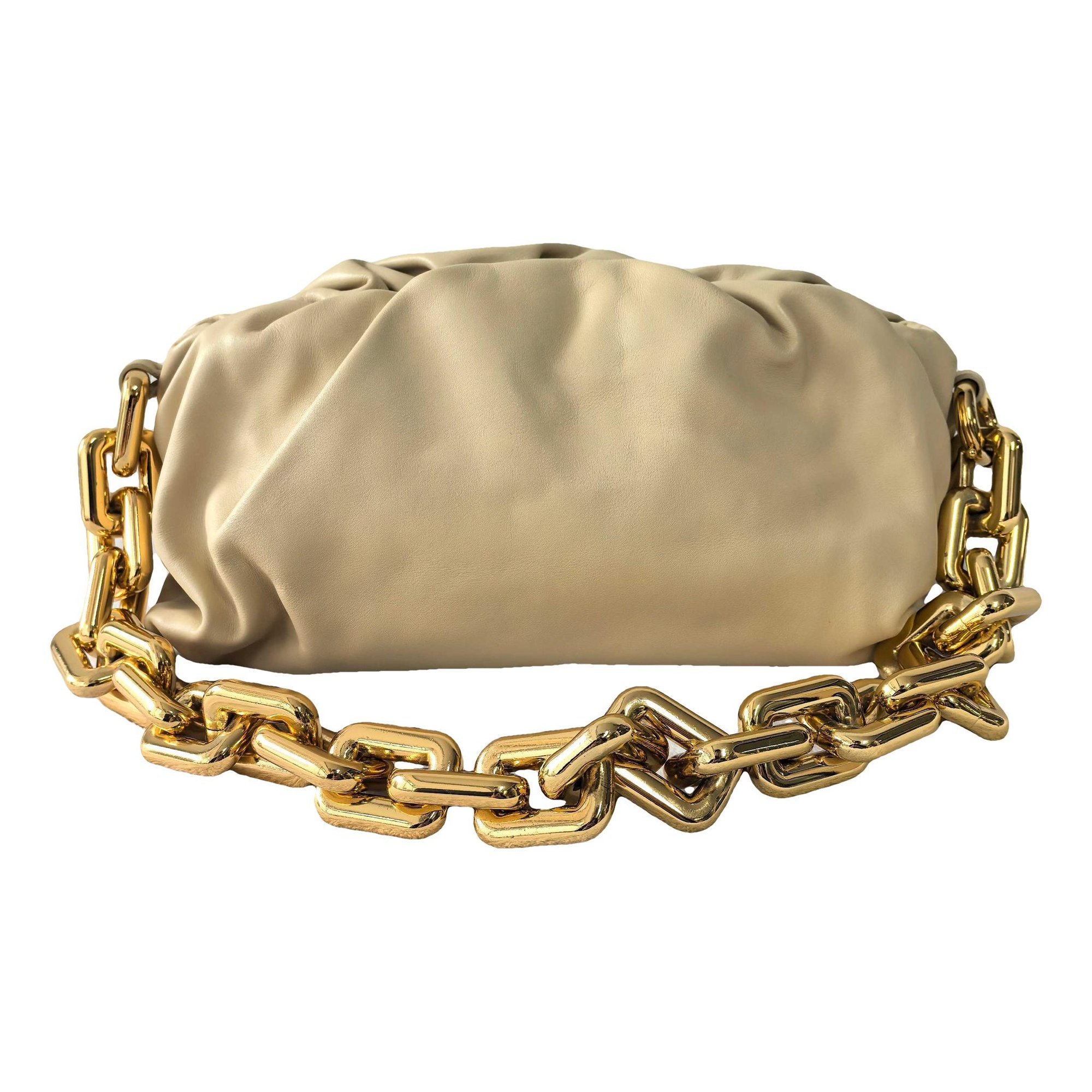 Chain Pouch leather handbag