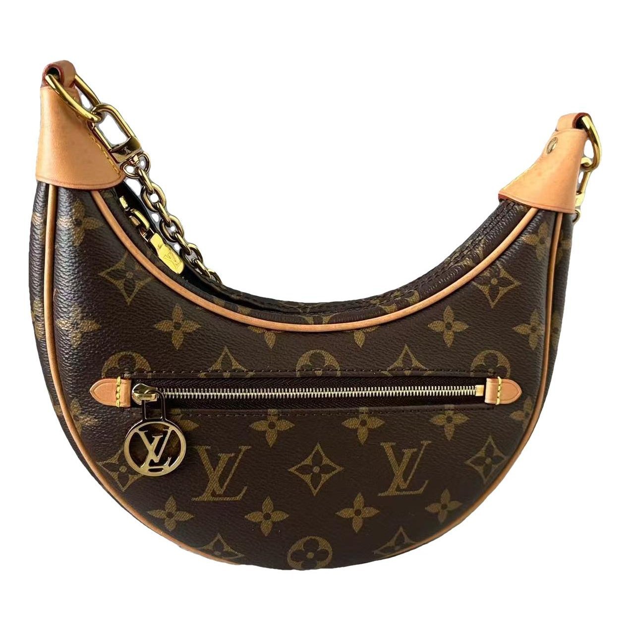 Loop leather handbag