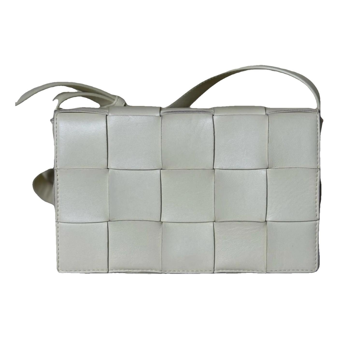 Cassette leather handbag