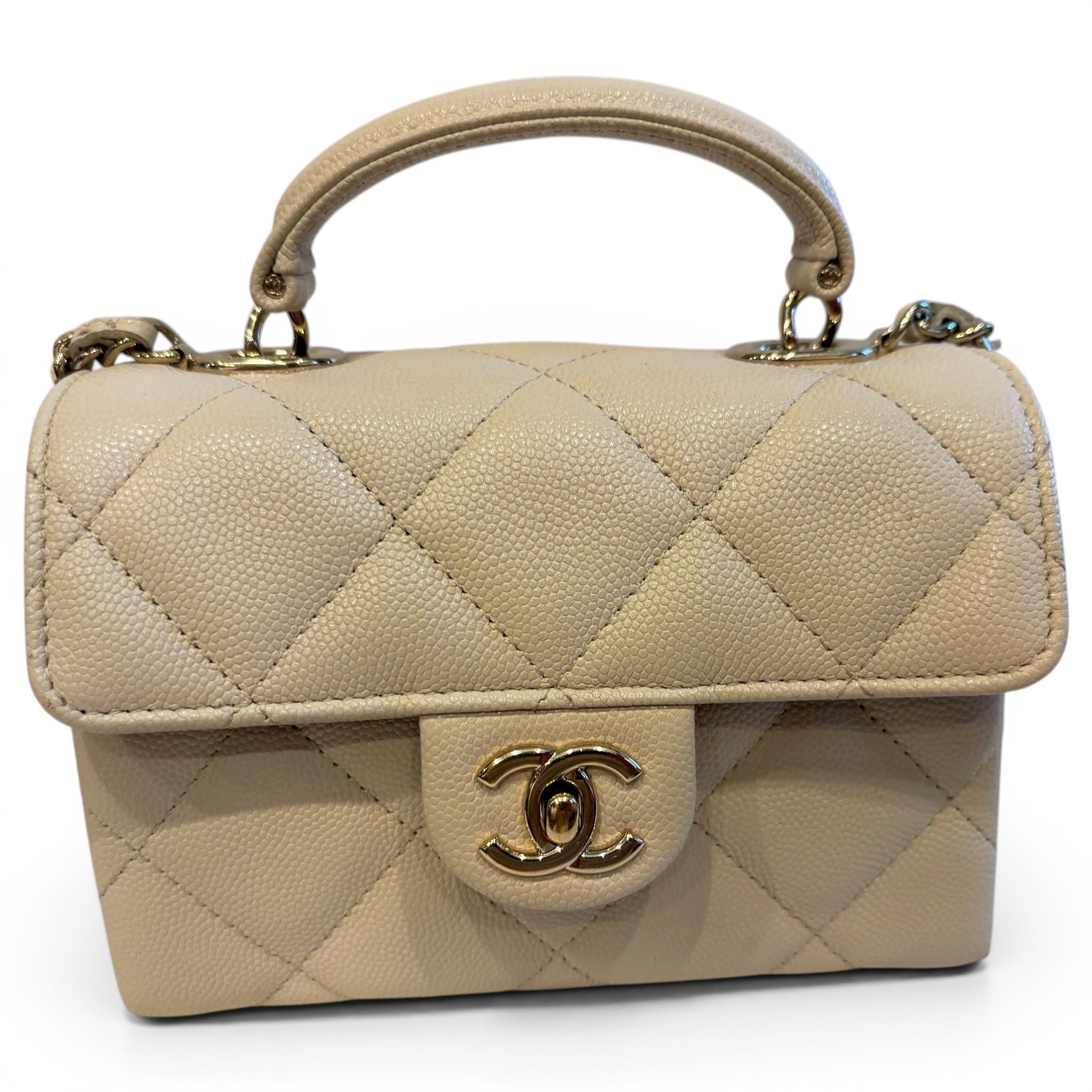 Coco Handle leather handbag