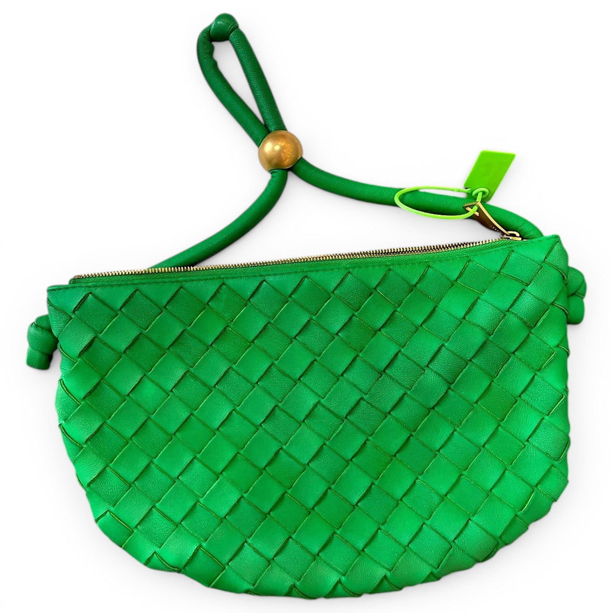Bulb leather handbag