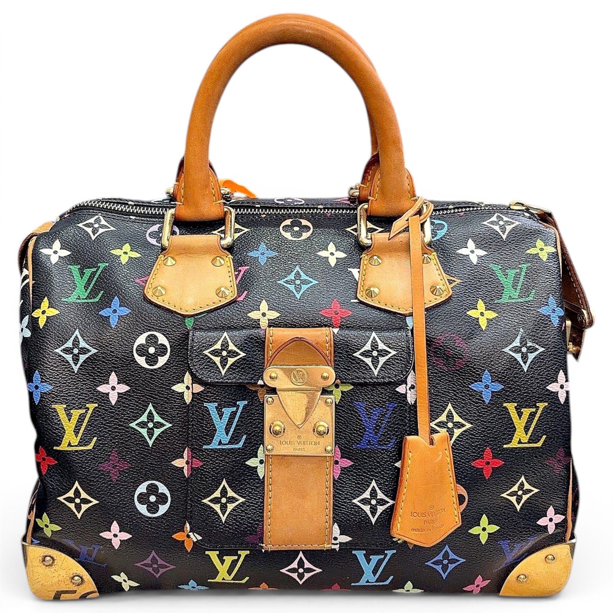 Speedy leather handbag