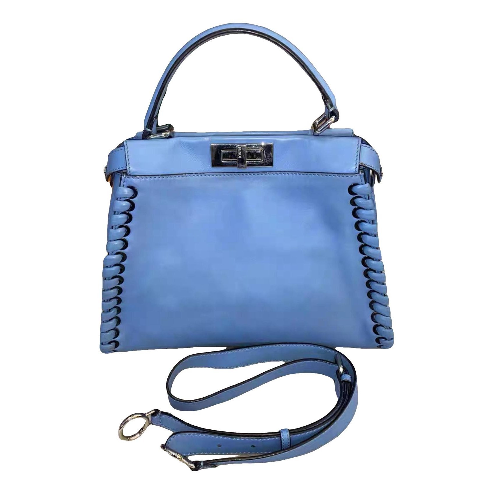 Peekaboo leather handbag