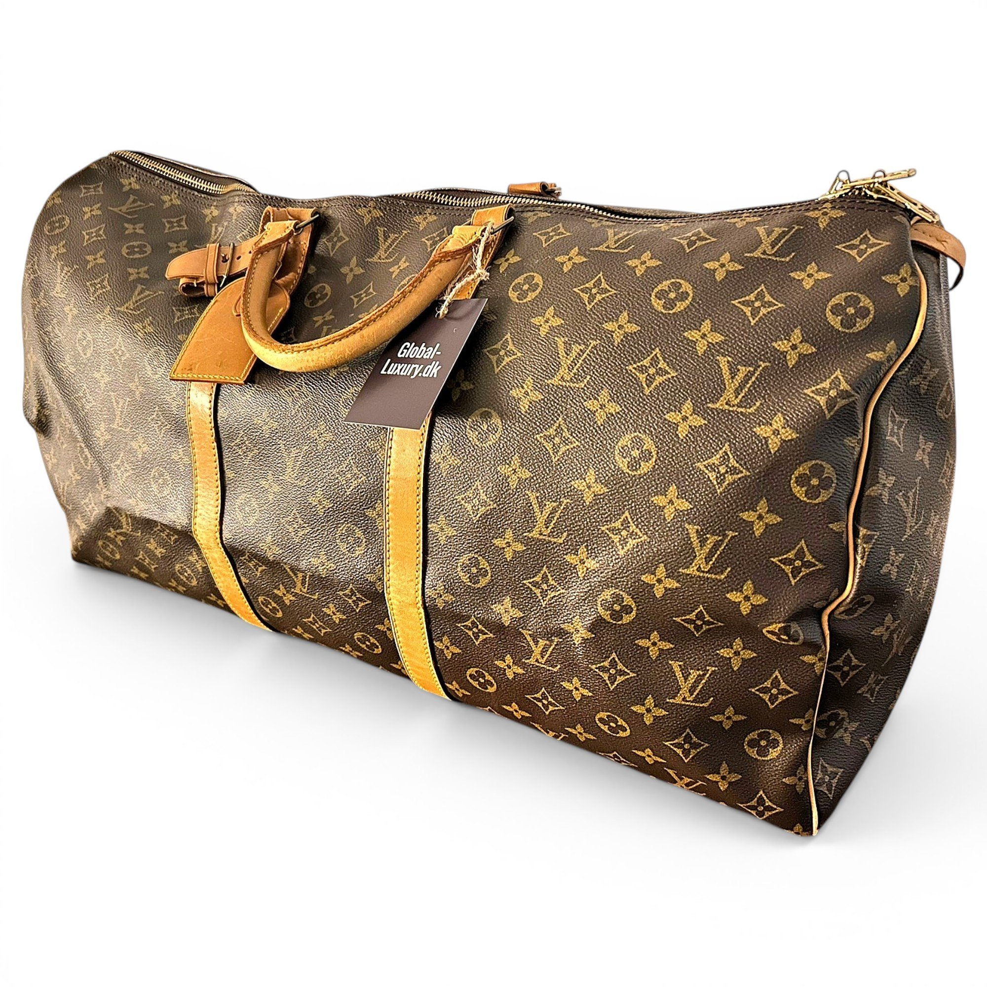 Keepall leather travel bag