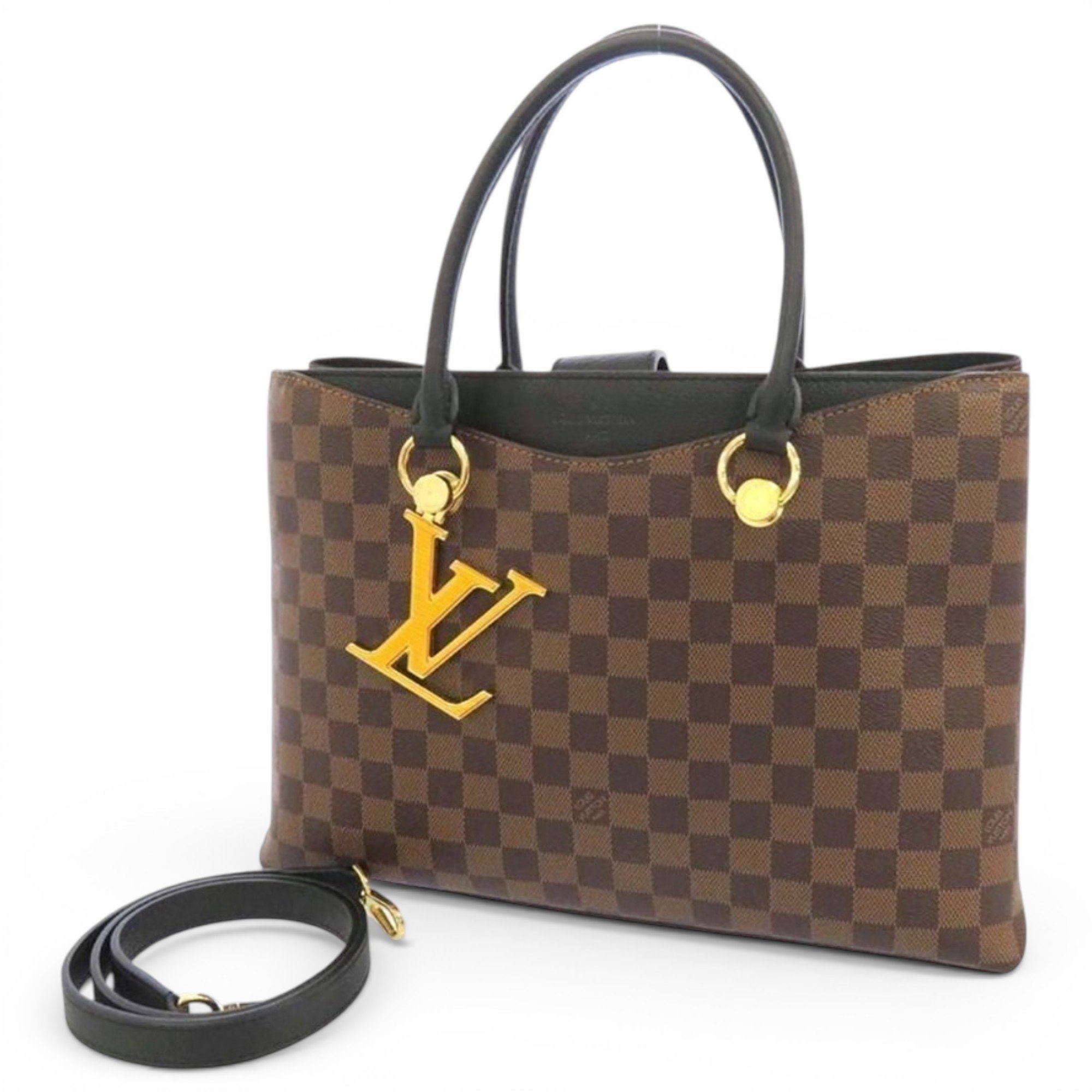 LV Riverside leather tote