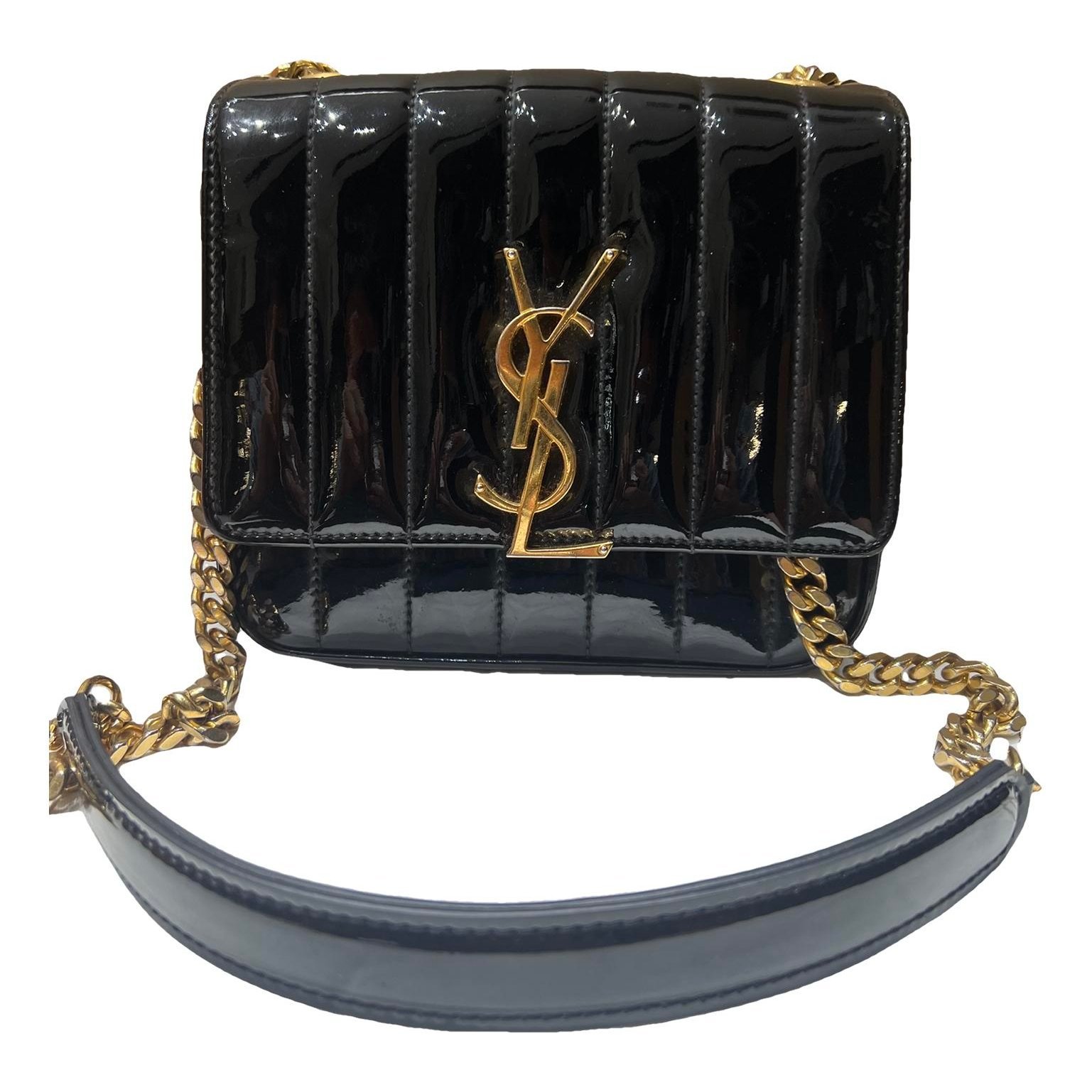 Vicky patent leather handbag