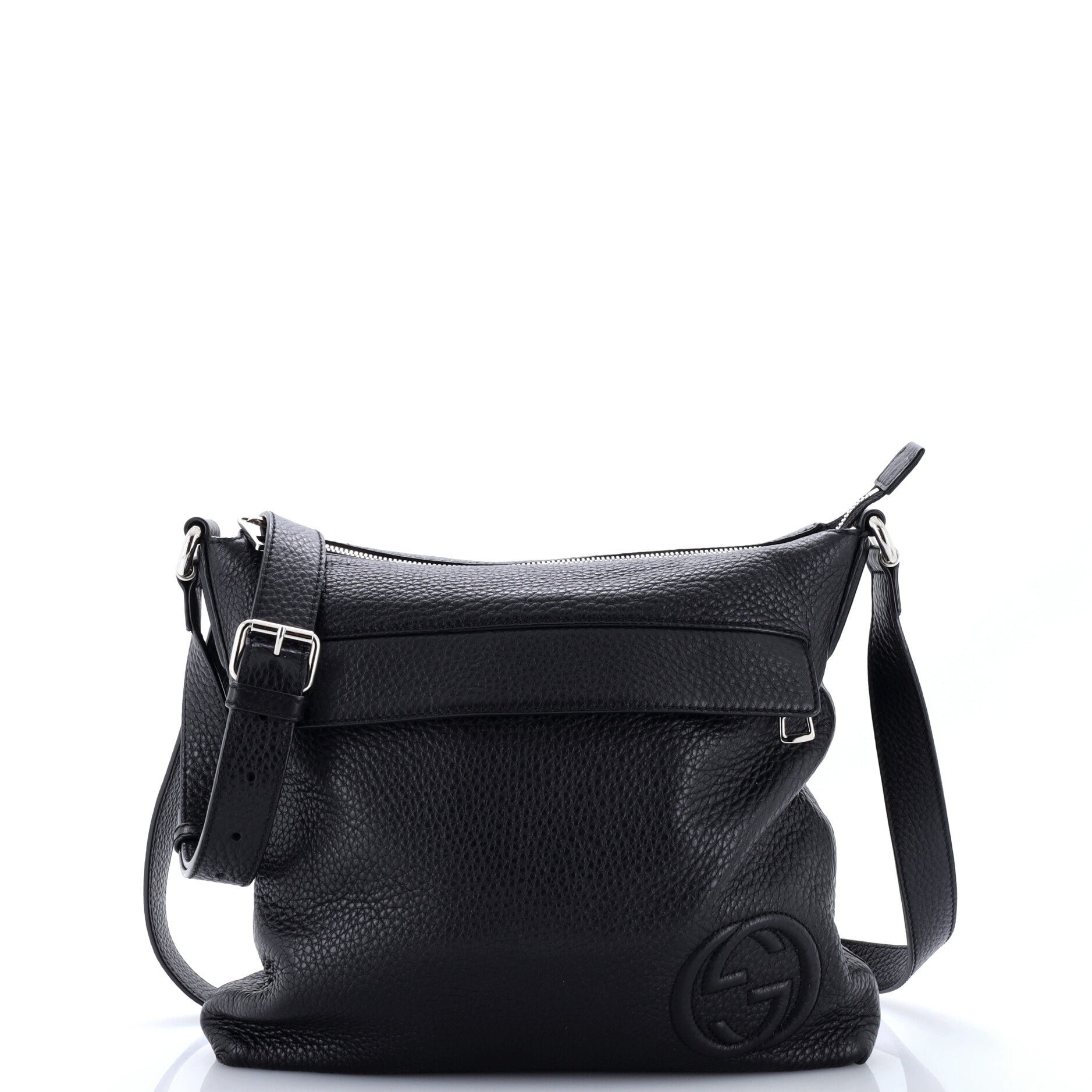 Soho Front Pocket Messenger Bag Leather Medium