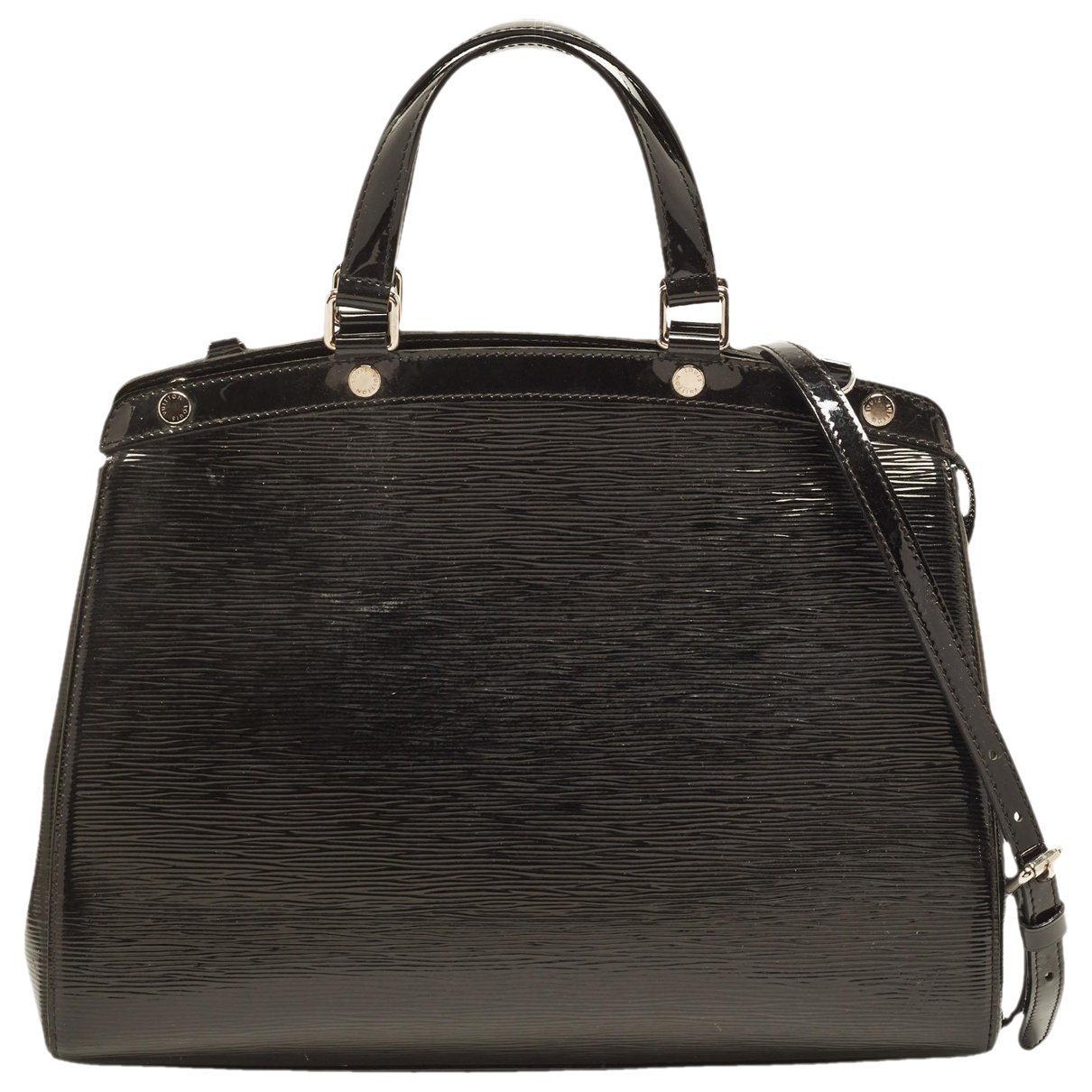 Patent leather satchel