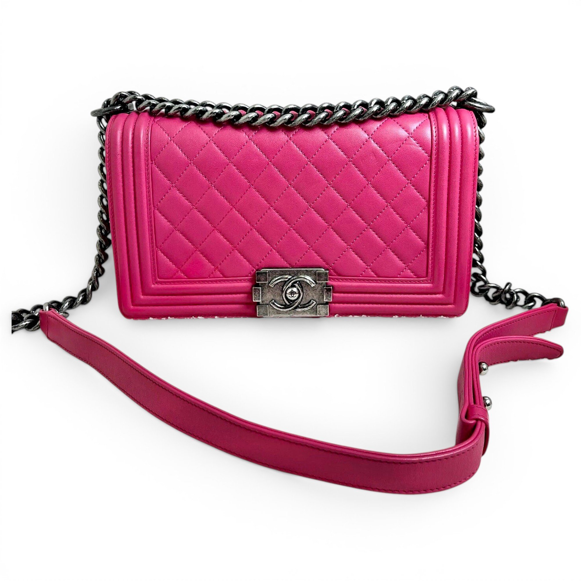 Boy leather crossbody bag